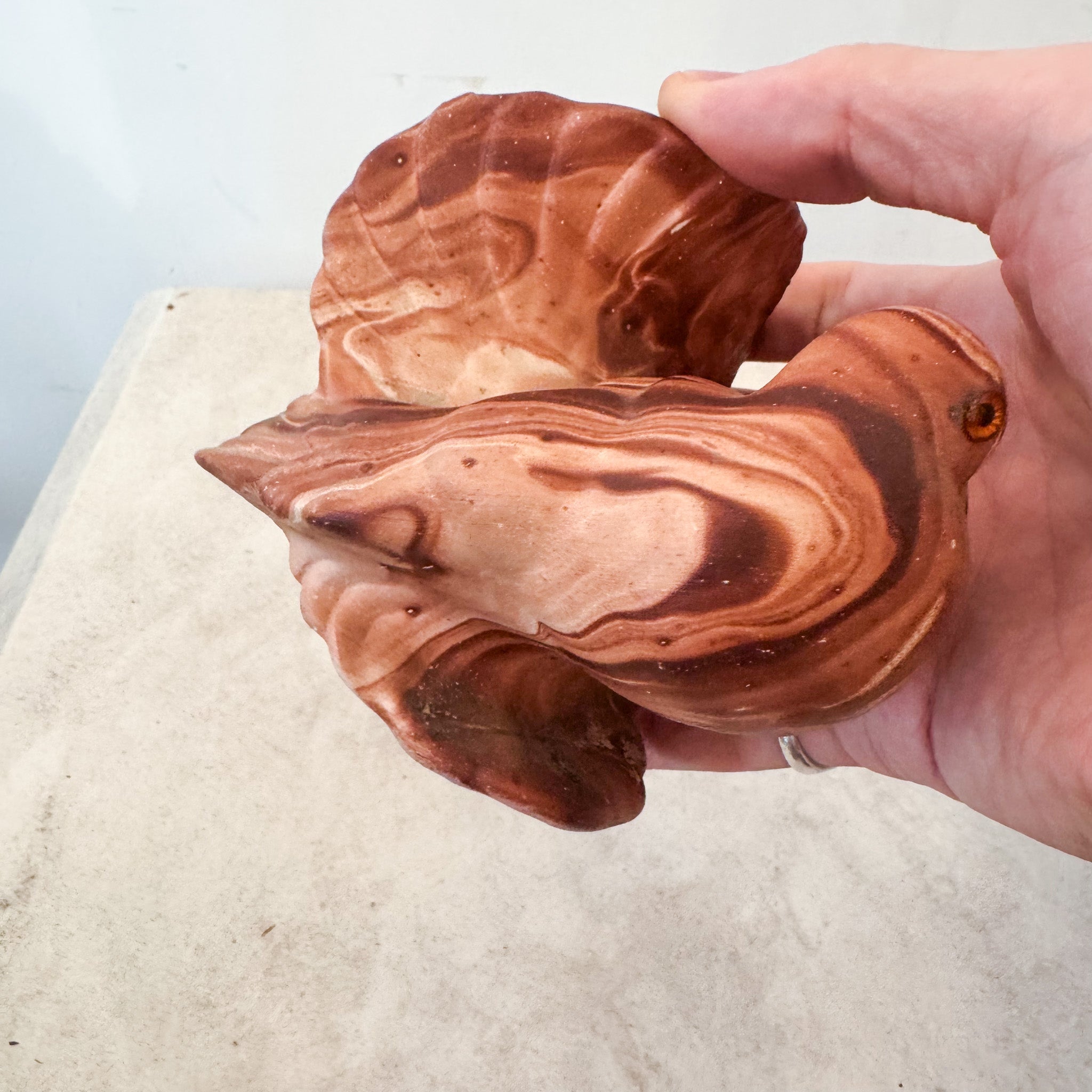 Pottery Marble Bird / 陶器の鳥