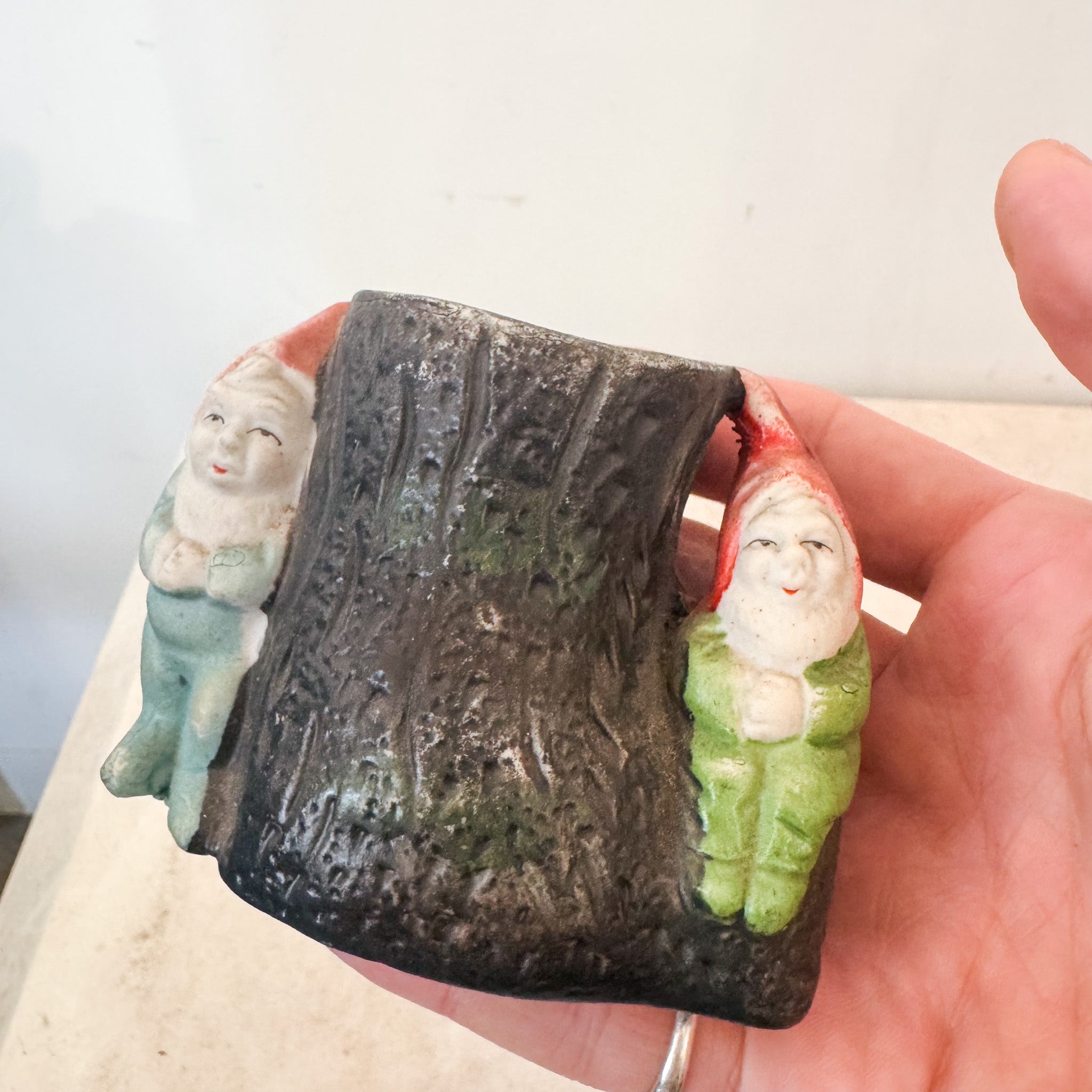 Ceramic Gnome  Pot / 陶器製小人のポット