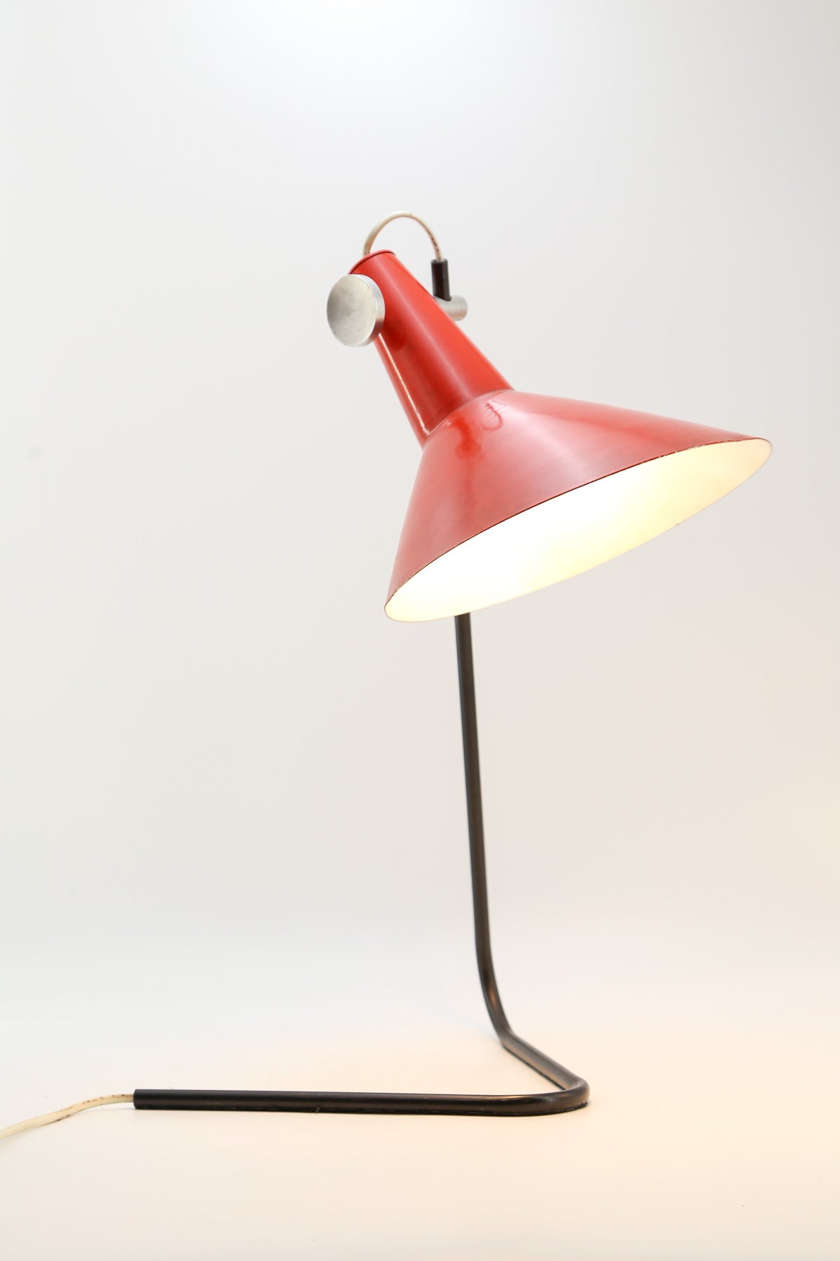 Red Desk Lamp "ST30" by Josef Hůrka / レッド デスクランプ "ST30"