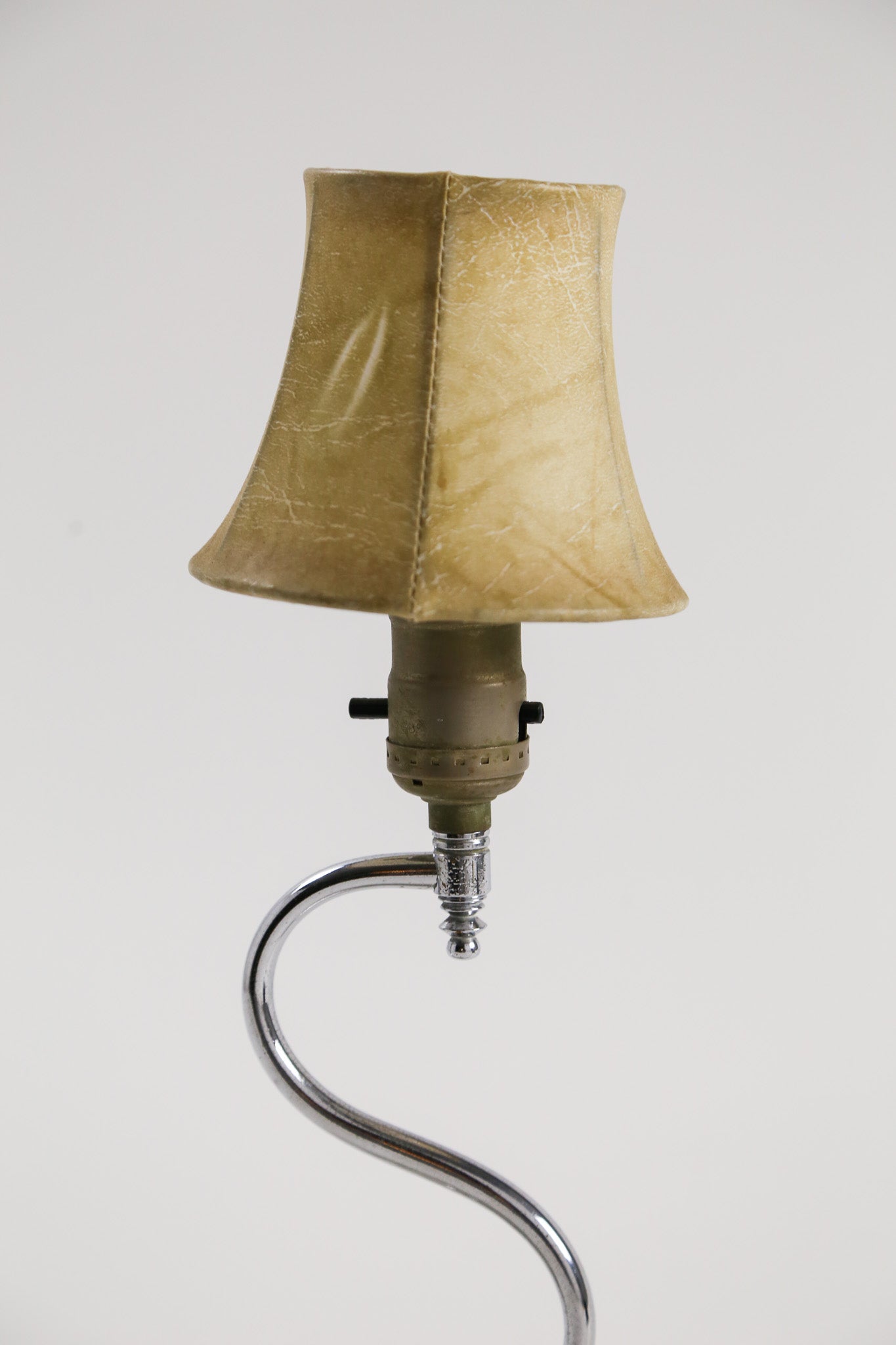 Beige Glass Base & Fabric Shade Desk Light / ベージュ ガラスベース×布シェード デスクライト