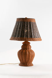 Large Rattan Desk Lamp / ラタン 特大デスクライト