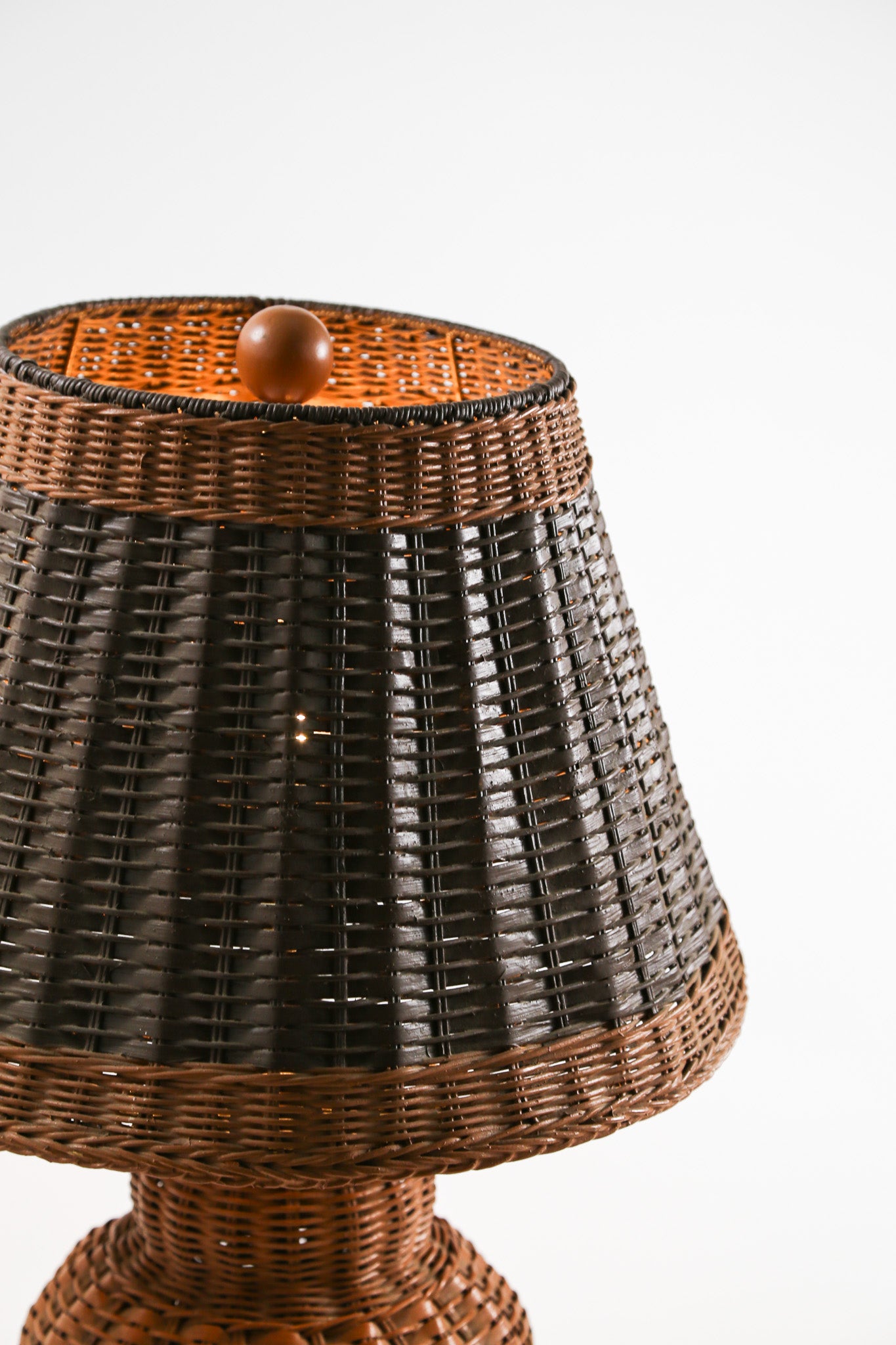 Large Rattan Desk Lamp / ラタン 特大デスクライト