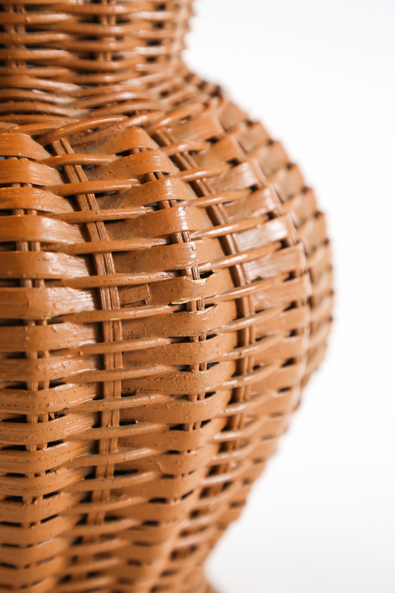 Large Rattan Desk Lamp / ラタン 特大デスクライト