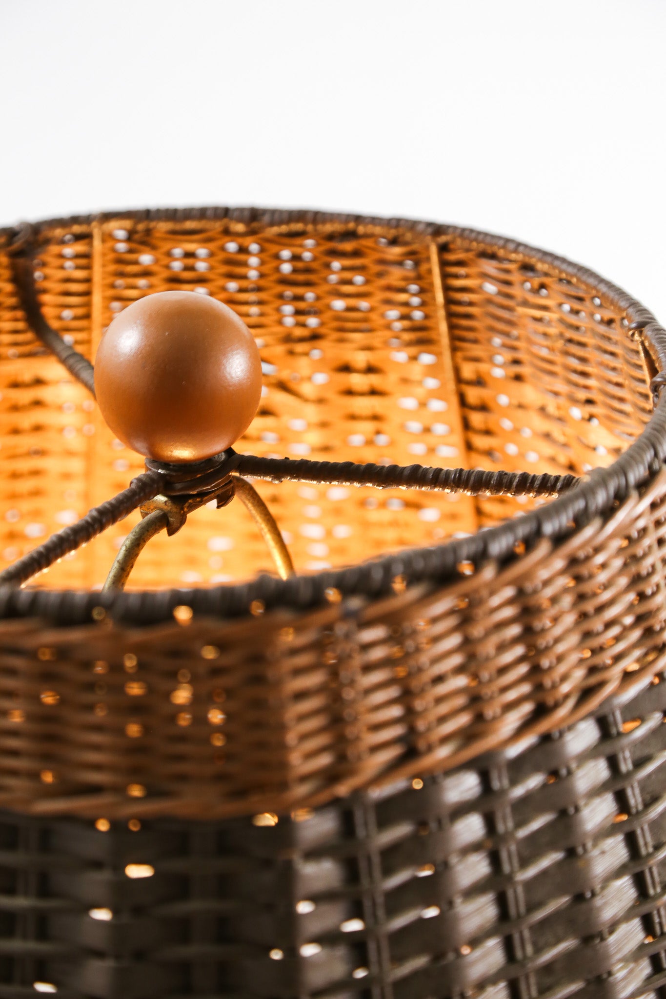 Large Rattan Desk Lamp / ラタン 特大デスクライト