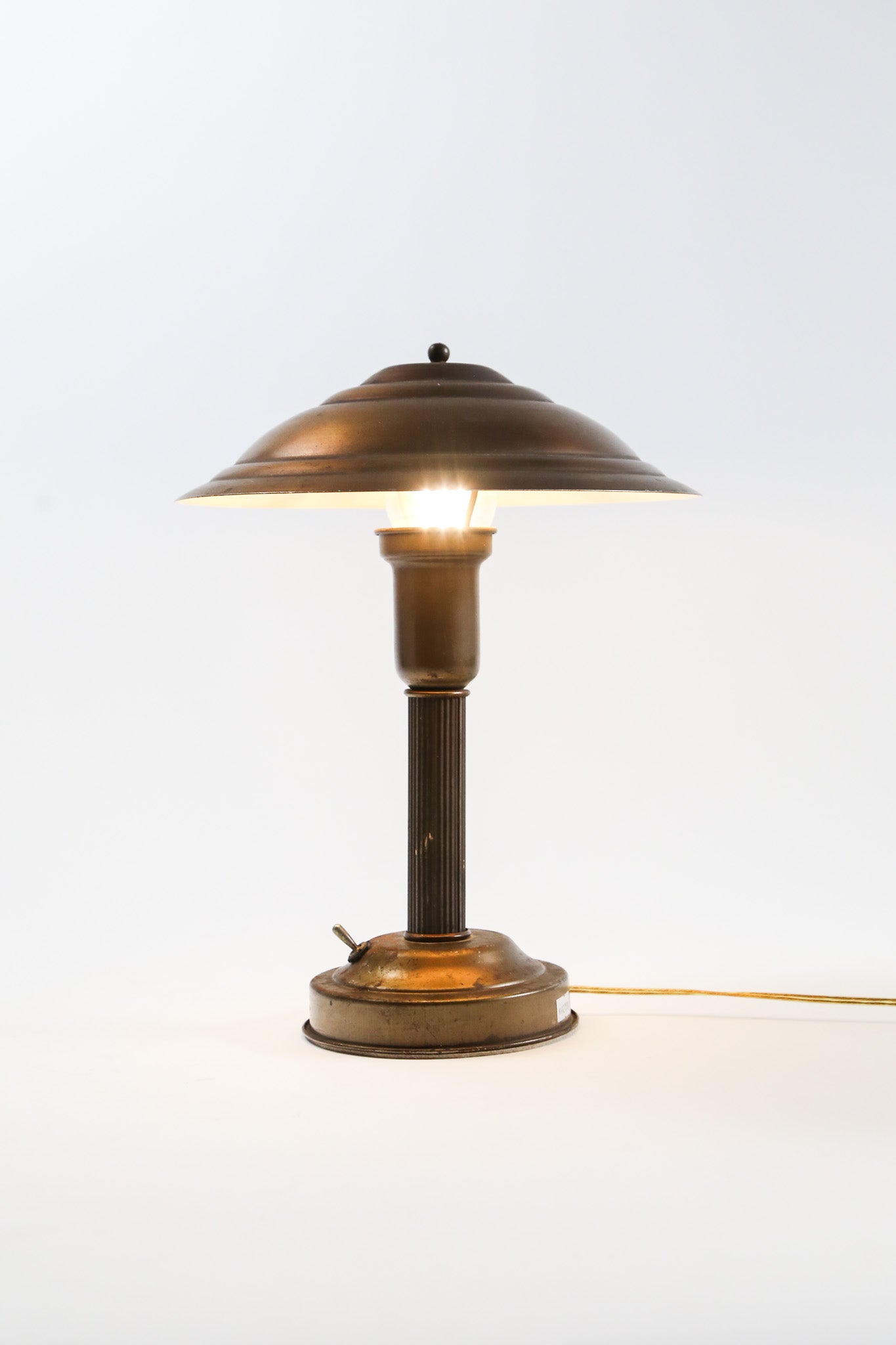 Antique Copper Finish Table Lamp / アンティーク・カッパーフィニッシュ・テーブルランプ