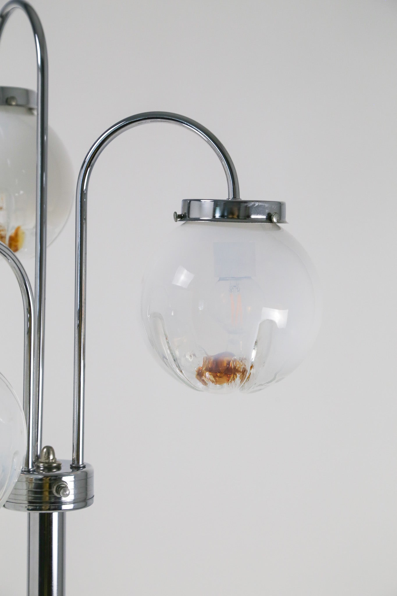 Vintage Chrome 3-Light Arc Floor Lamp / ヴィンテージ クローム 3灯 アーク フロアランプ