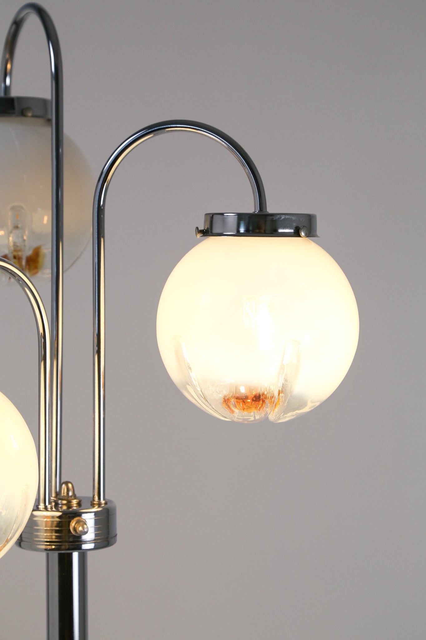 Vintage Chrome 3-Light Arc Floor Lamp / ヴィンテージ クローム 3灯 アーク フロアランプ