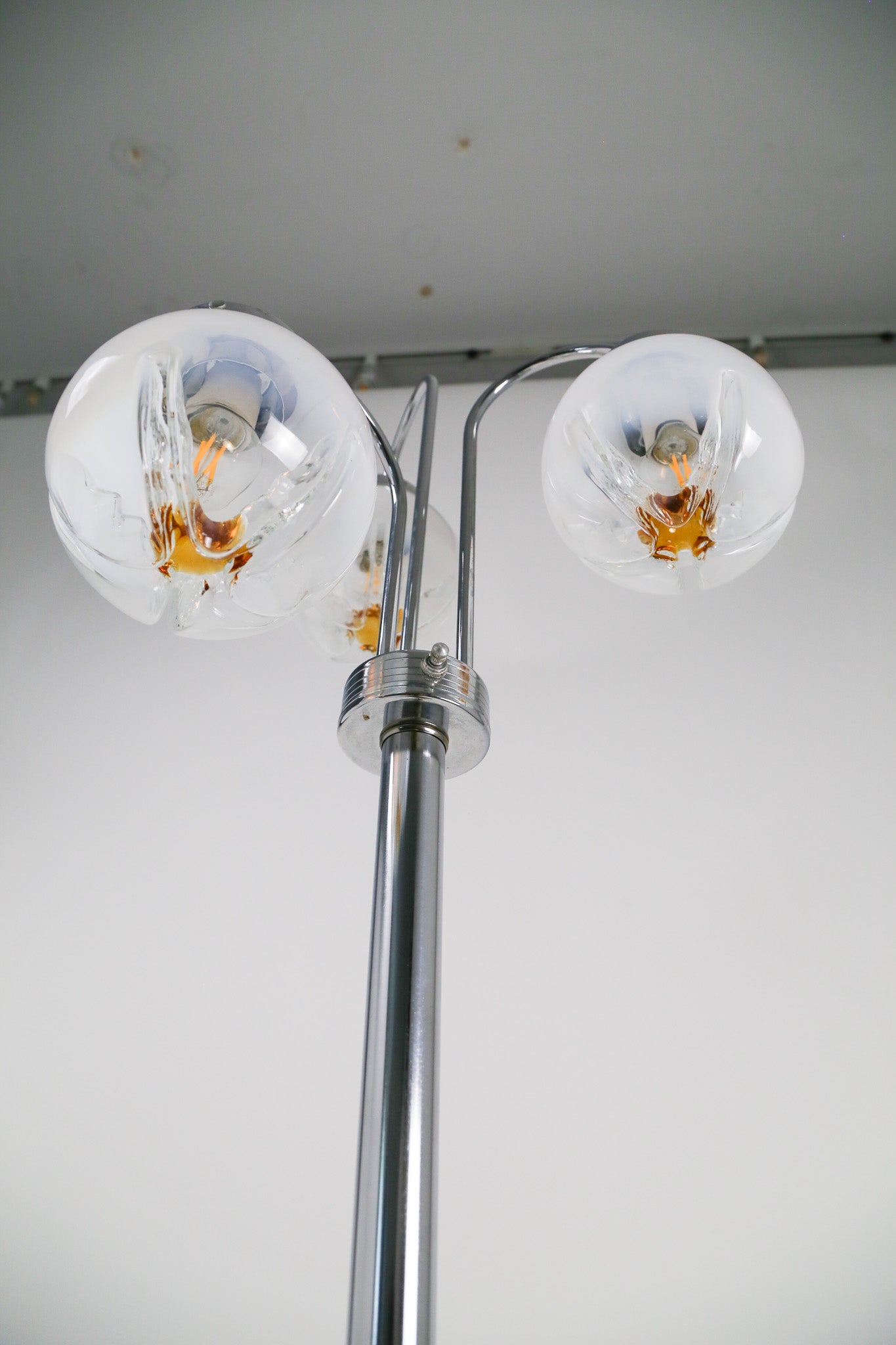 Vintage Chrome 3-Light Arc Floor Lamp / ヴィンテージ クローム 3灯 アーク フロアランプ