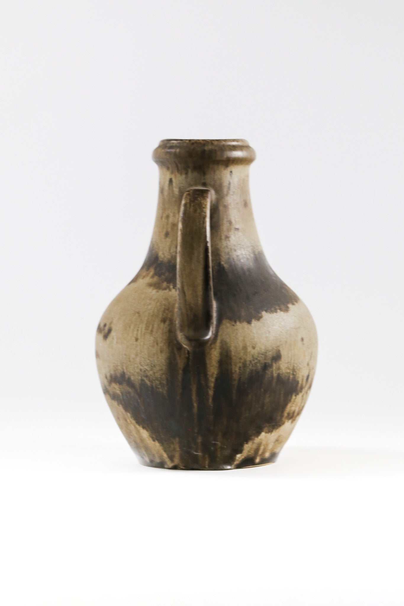 Handled Fat Lava Flower Vase / 取手付き ファットラバ 花器