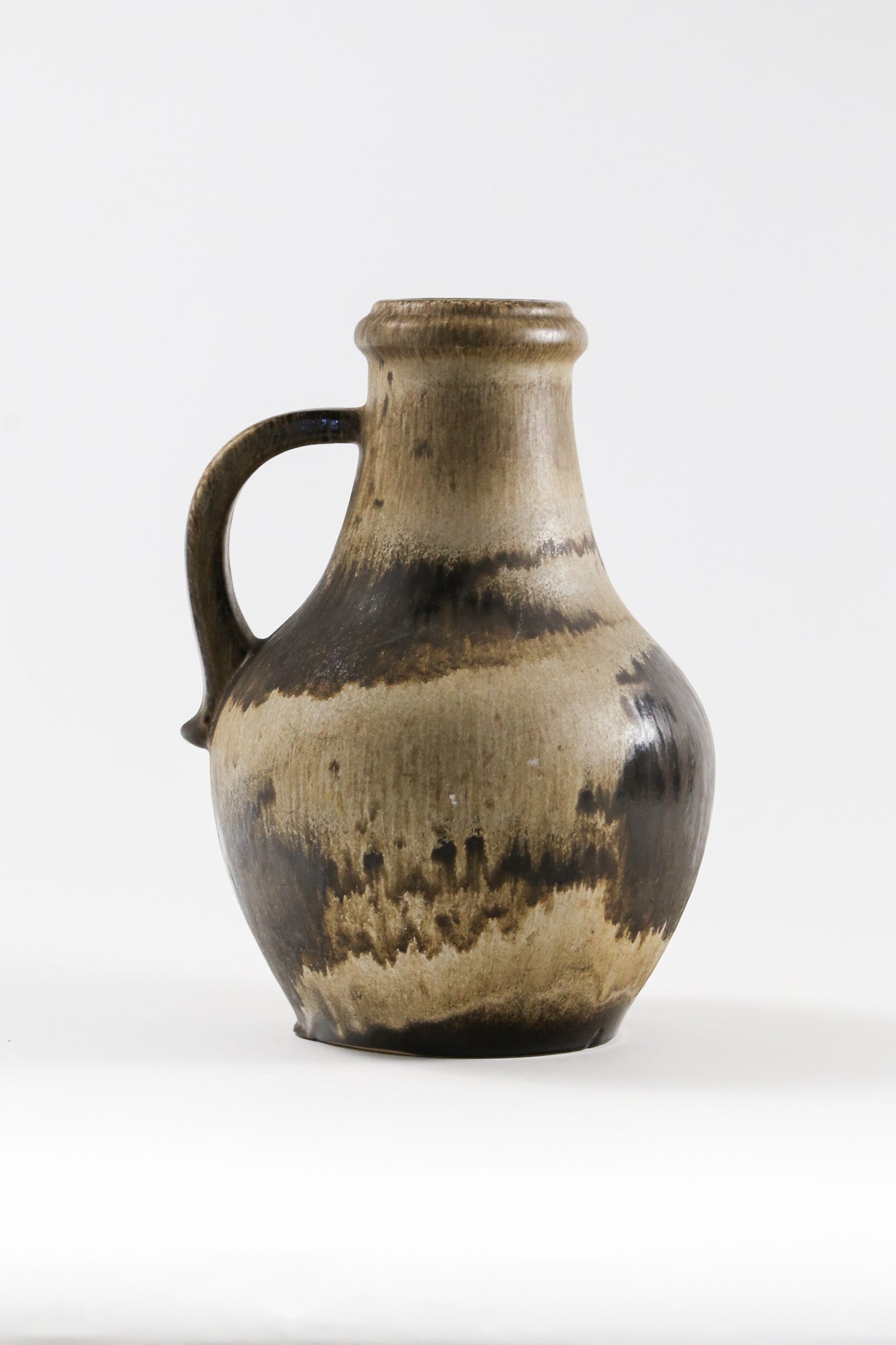 Handled Fat Lava Flower Vase / 取手付き ファットラバ 花器