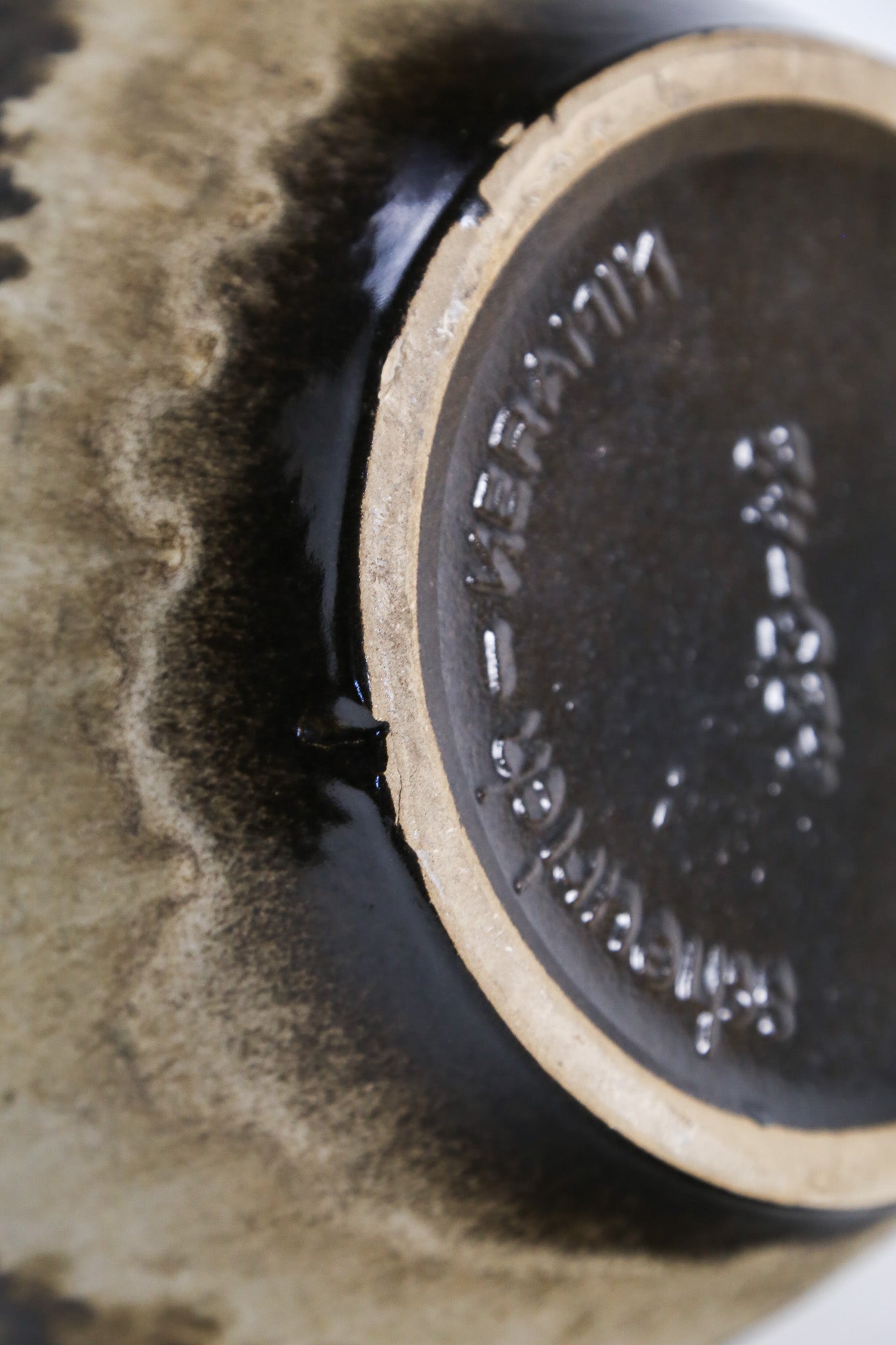 Handled Fat Lava Flower Vase / 取手付き ファットラバ 花器