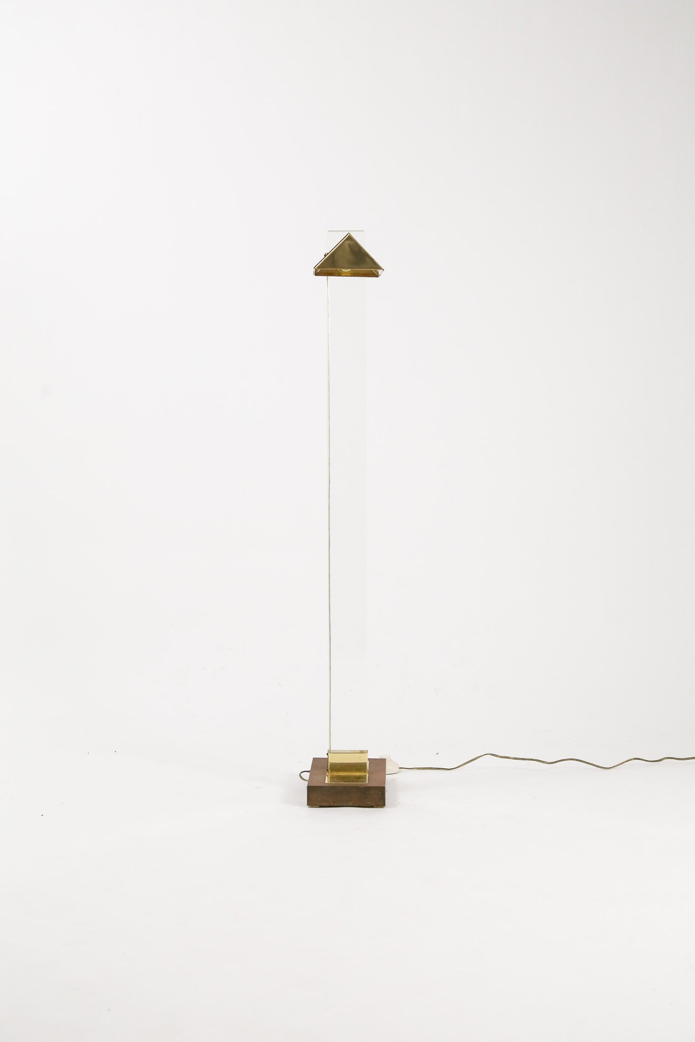Lucite & Brass Floor Lamp / ルーサイト＆ブラス フロアランプ