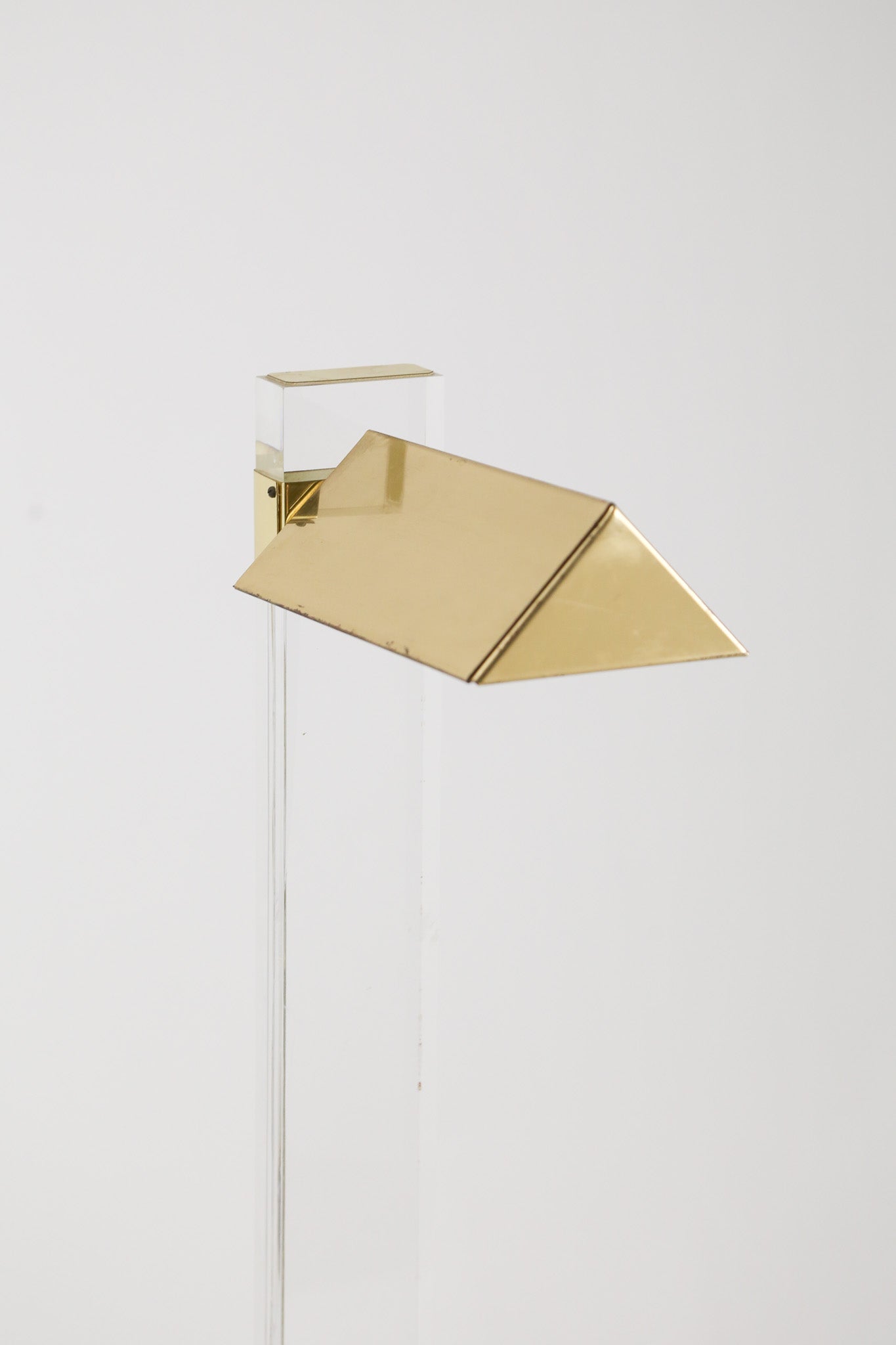 Lucite & Brass Floor Lamp / ルーサイト＆ブラス フロアランプ