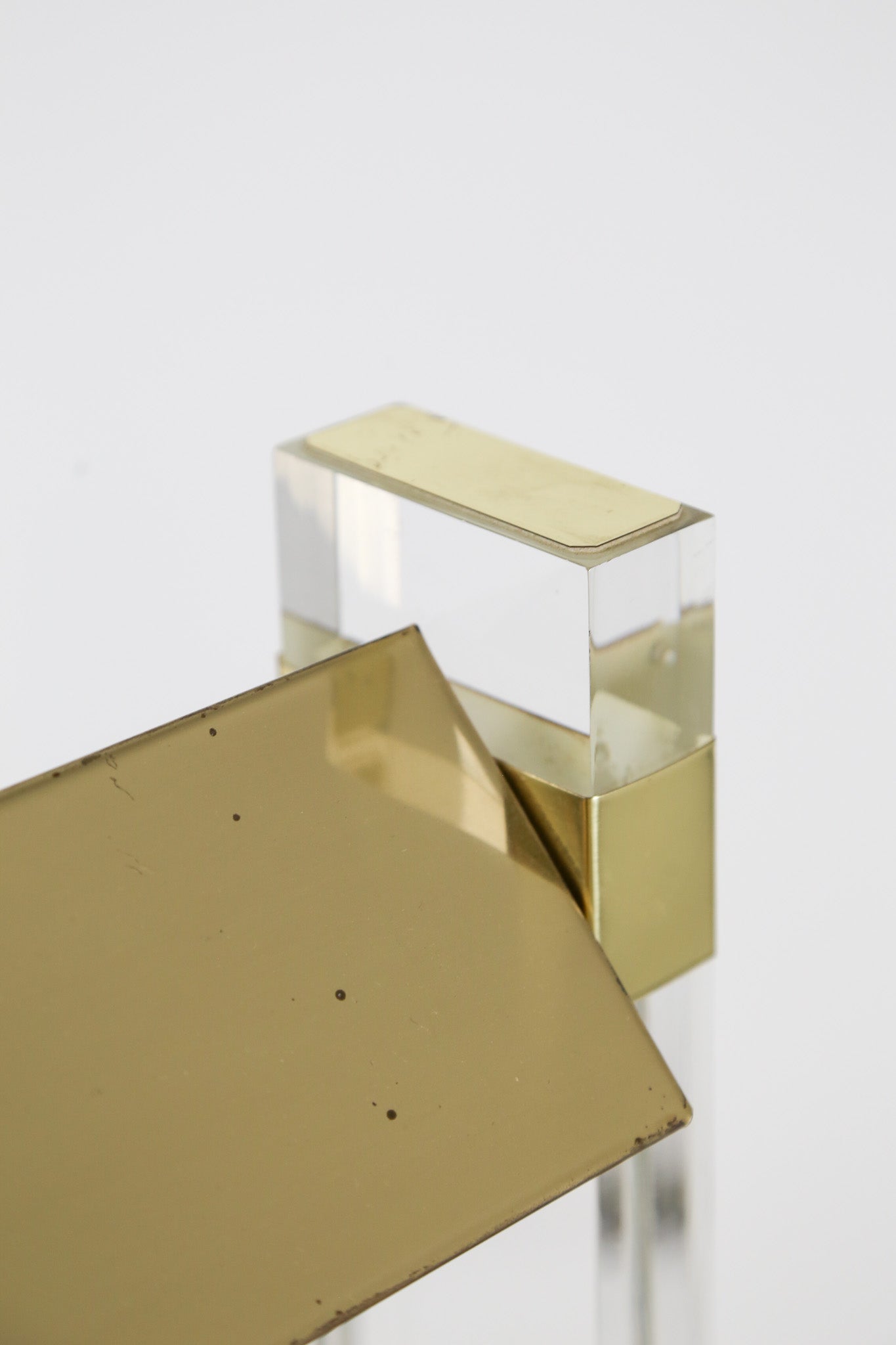 Lucite & Brass Floor Lamp / ルーサイト＆ブラス フロアランプ