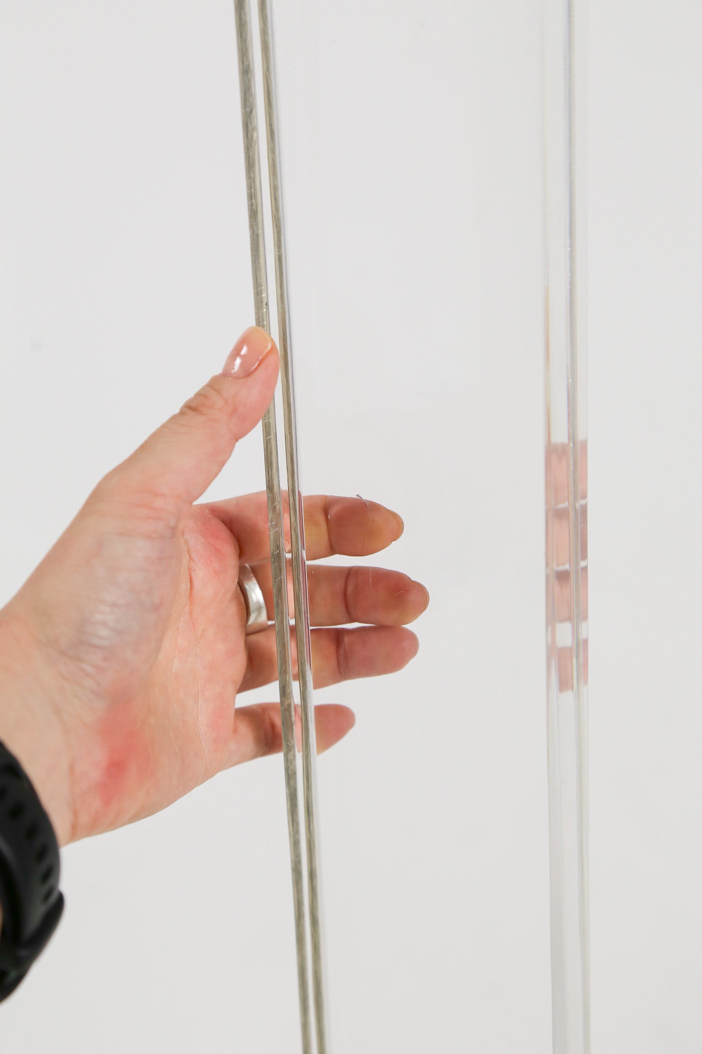 Lucite & Brass Floor Lamp / ルーサイト＆ブラス フロアランプ