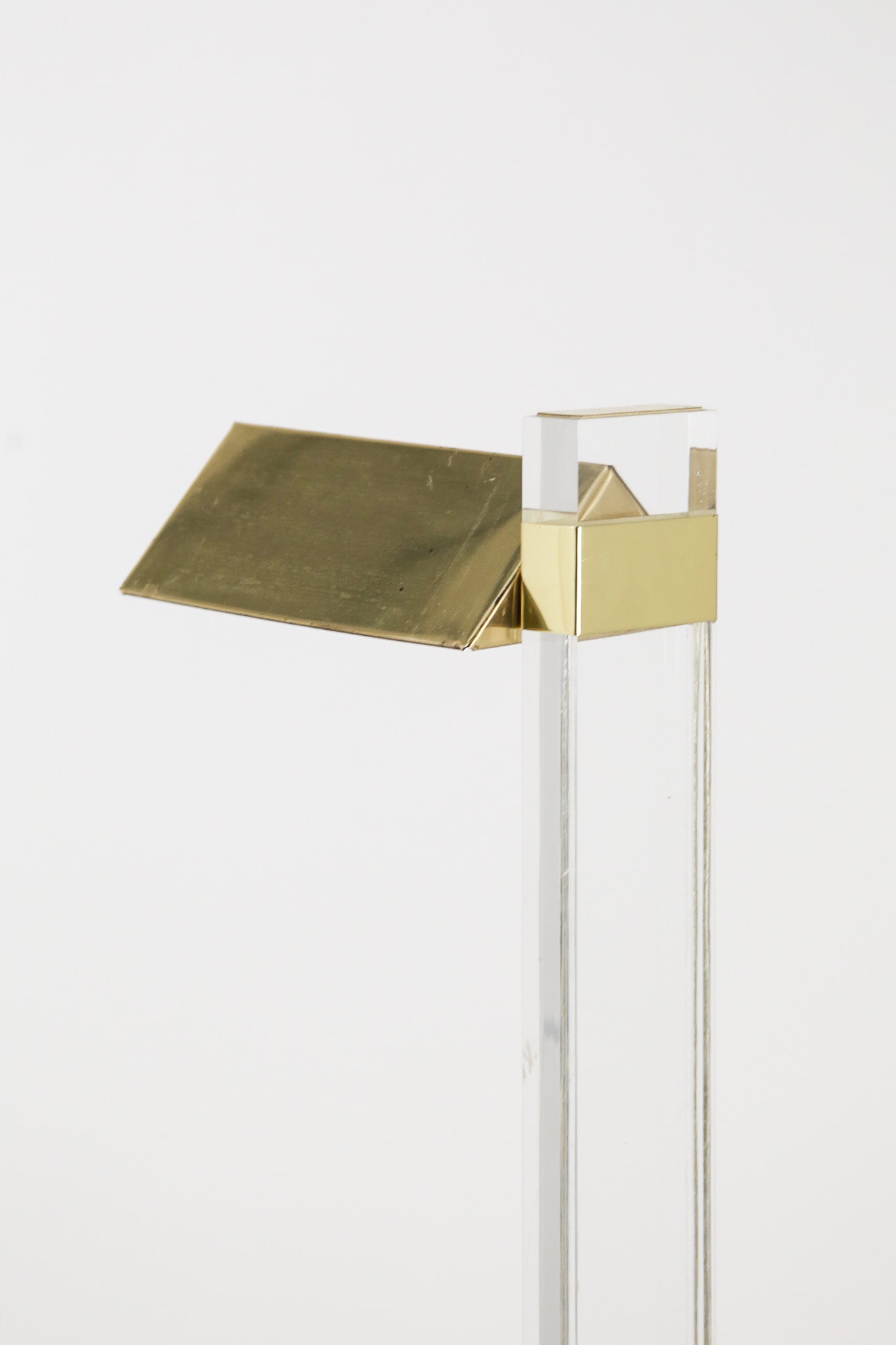 Lucite & Brass Floor Lamp / ルーサイト＆ブラス フロアランプ