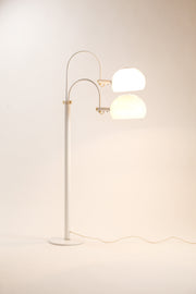 White 2-Light Floor Light / 白 2灯フロアライト