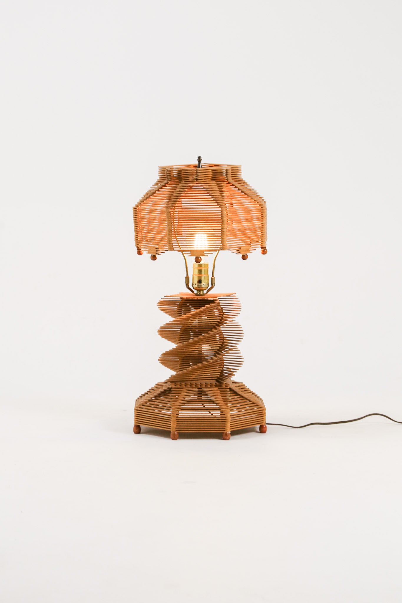 Vintage Popsicle Stick Table Lamp / ヴィンテージ ポップシクル・スティック テーブルランプ