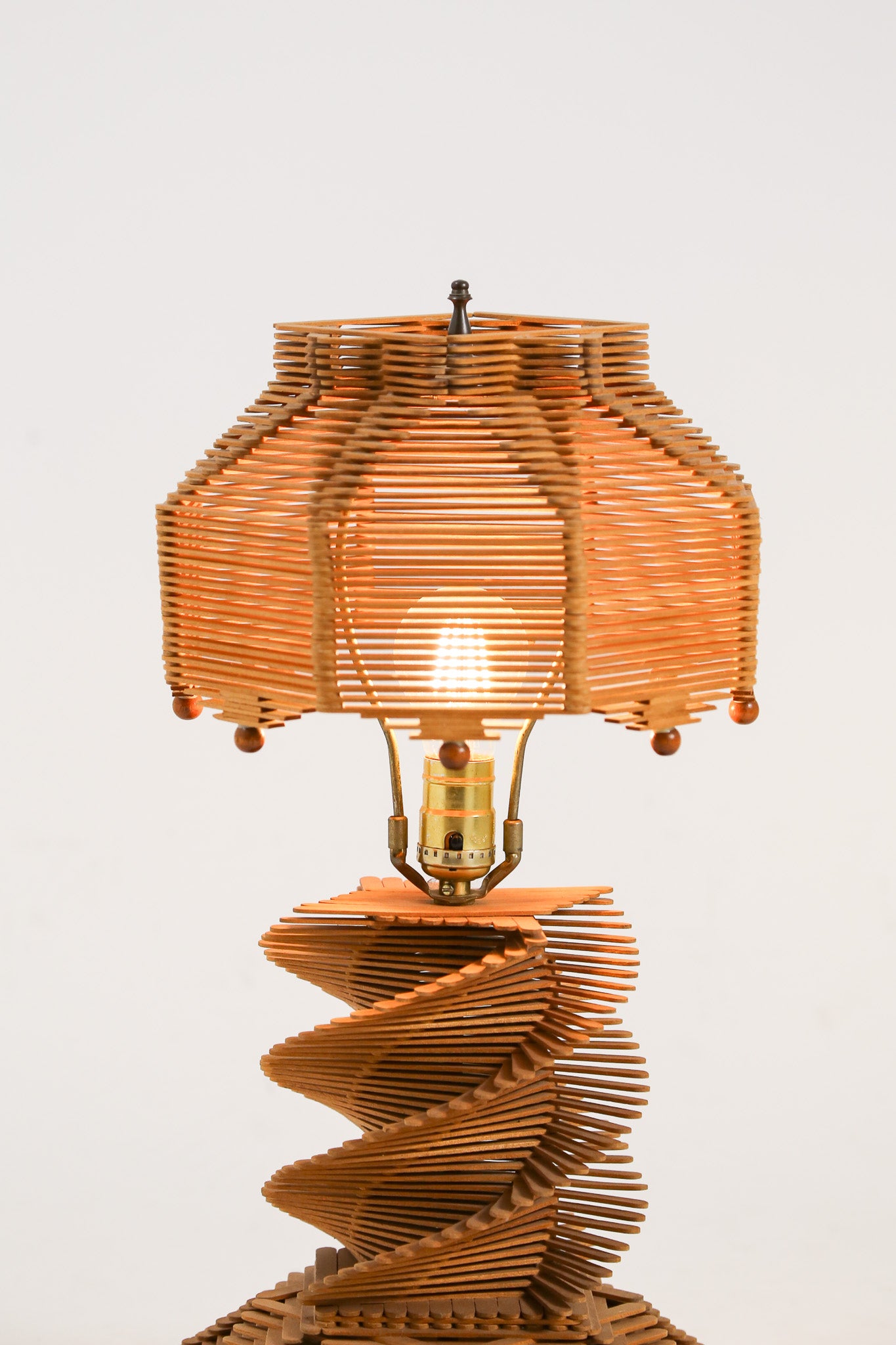 Vintage Popsicle Stick Table Lamp / ヴィンテージ ポップシクル・スティック テーブルランプ