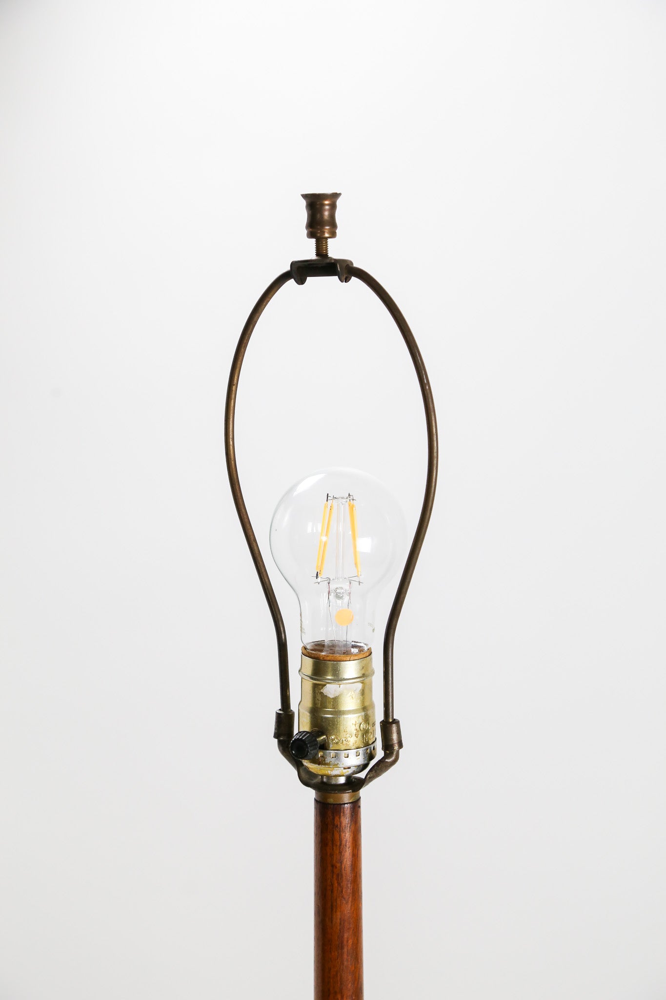 Wooden & Fabric Shade Floor Light / 布シェード 木製フロアライト