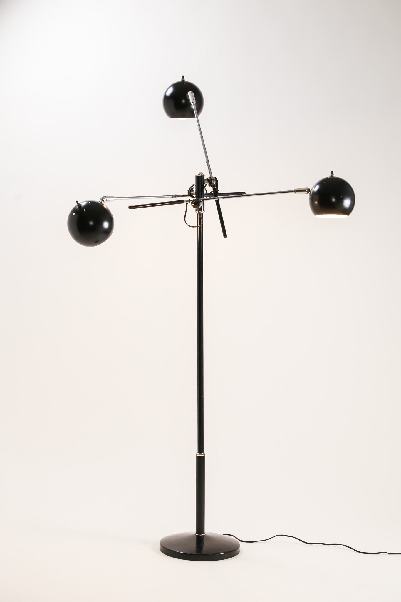 Black 3-Light Floor Lamp /  3灯フロアライト ブラック