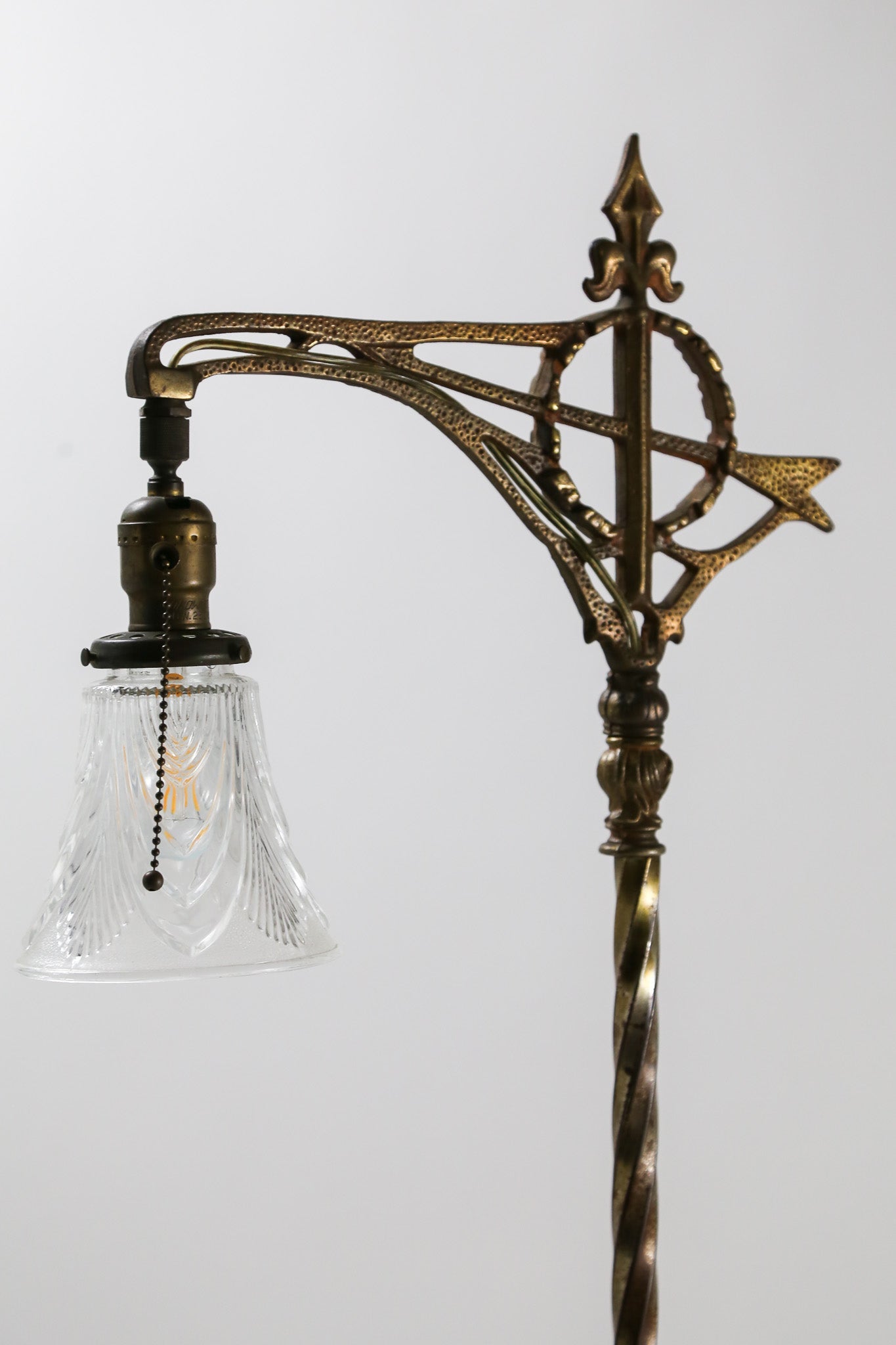 Glass Shade Iron Floor Light / ガラスシェード アイアンフロアライト