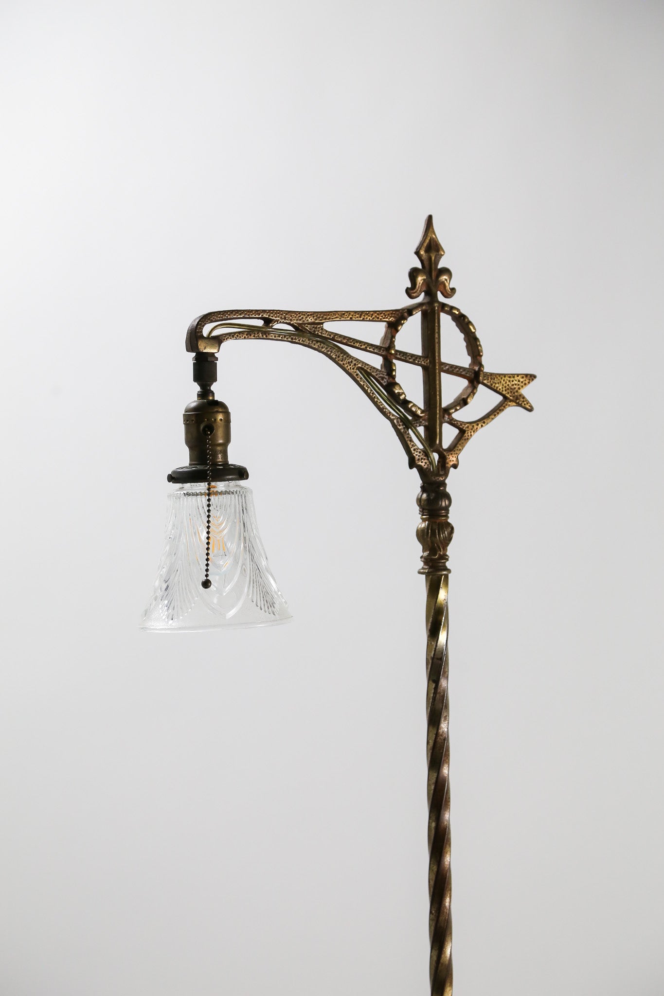 Glass Shade Iron Floor Light / ガラスシェード アイアンフロアライト