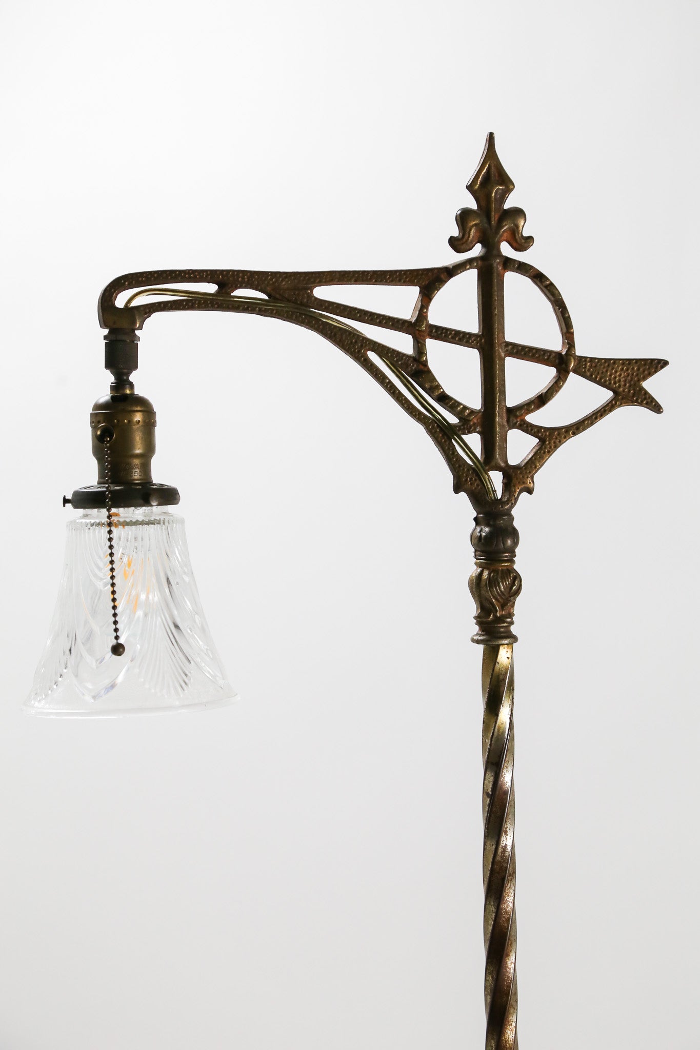 Glass Shade Iron Floor Light / ガラスシェード アイアンフロアライト