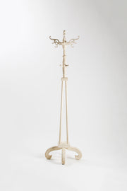 White Wooden Coat Rack / 白 木製コートラック