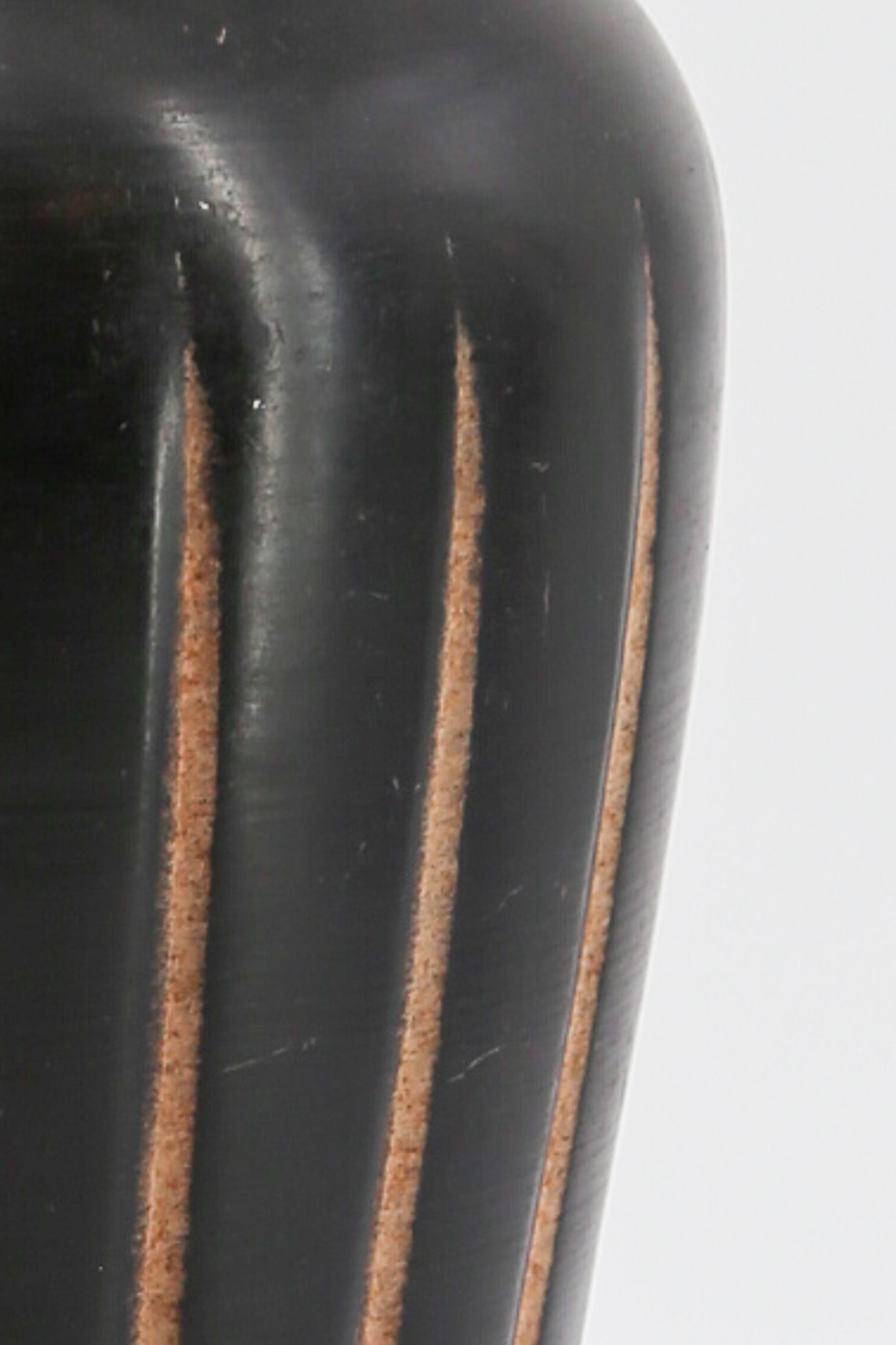 変形花器6点セット　池坊　ミッドセンチュリー　モダン　南部鉄器　価格交渉可 Metal Black Fluted Ceramic Vase / 金属製マットブラック フル 花瓶