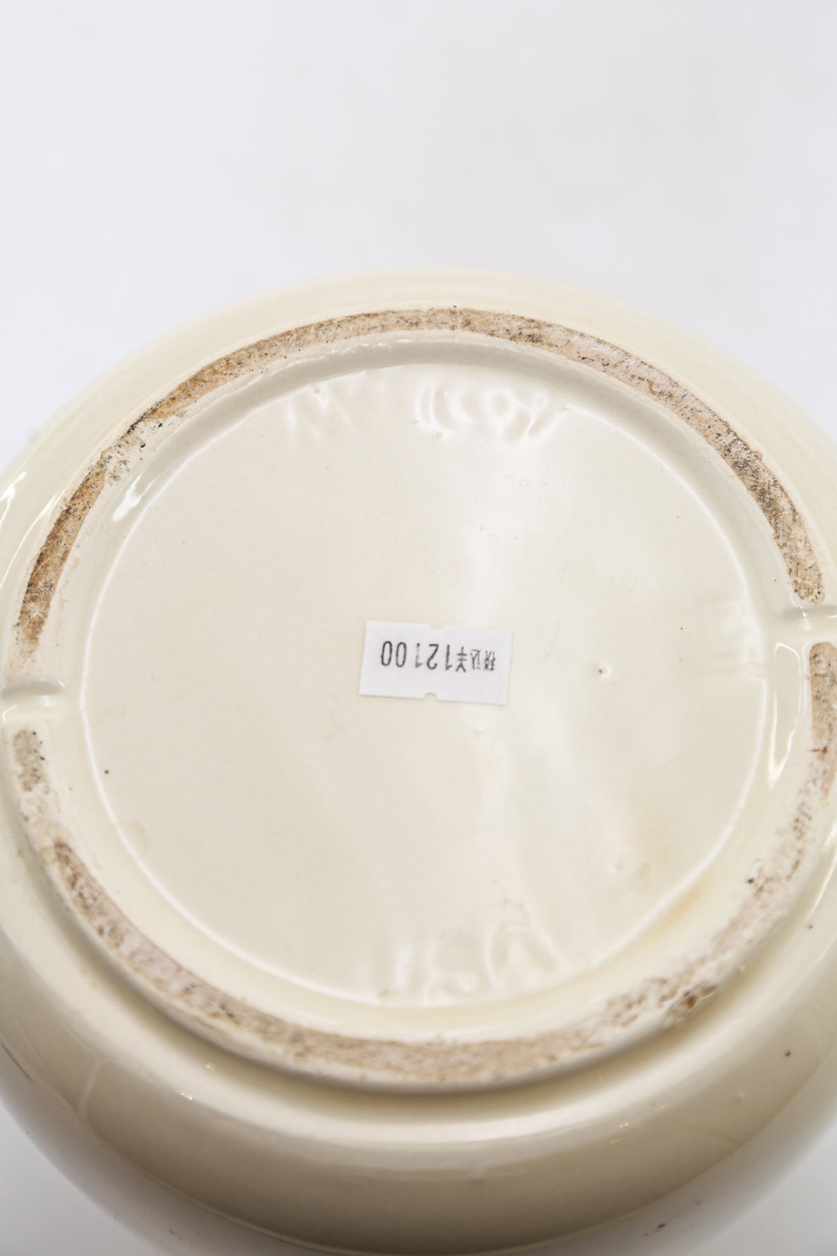 McCoy Brown Banded Stoneware Pot / マッコイ 陶器プランター ポット