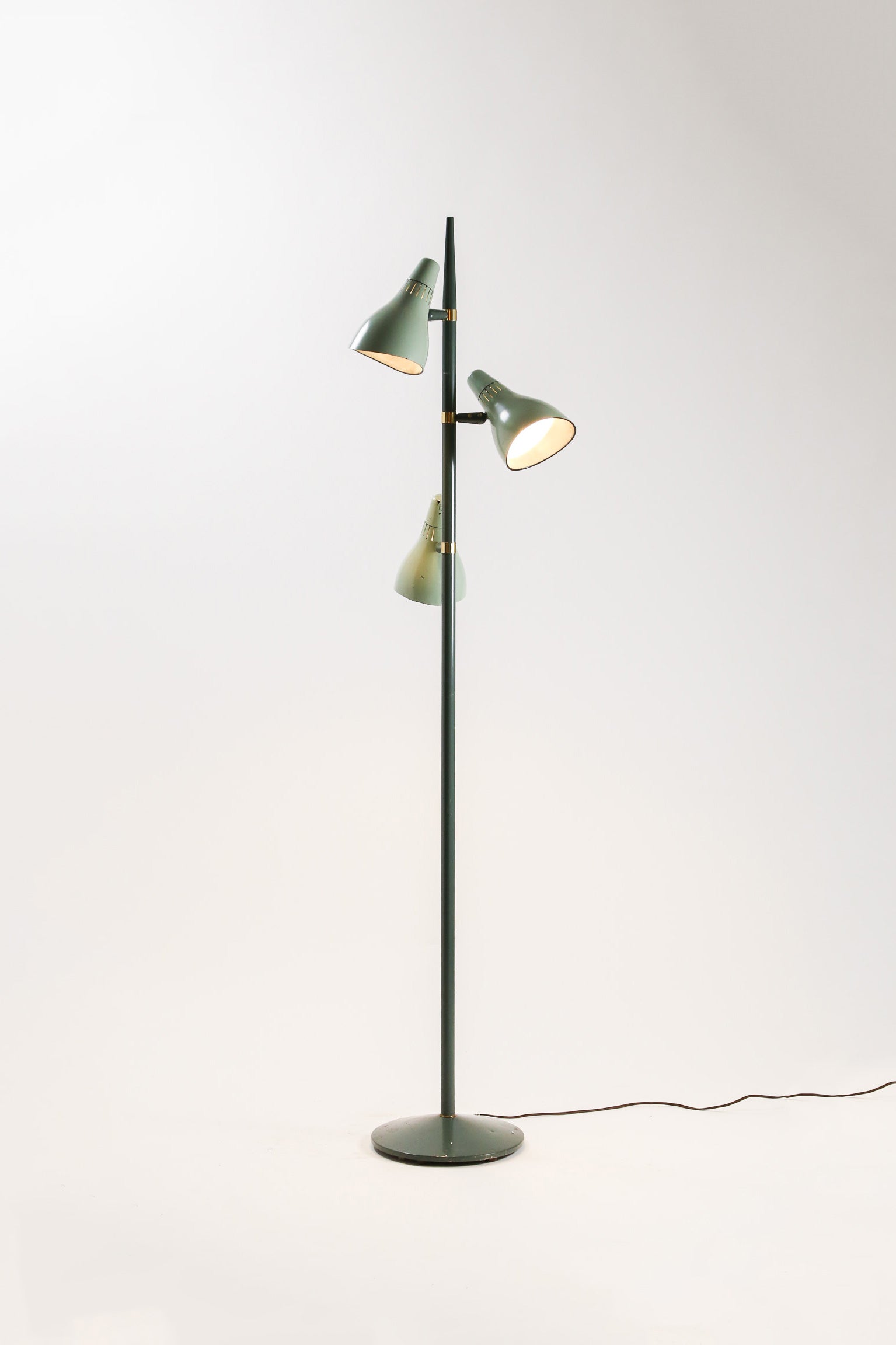 Green 3-Lamp Floor Light / グリーン 3灯フロアライト