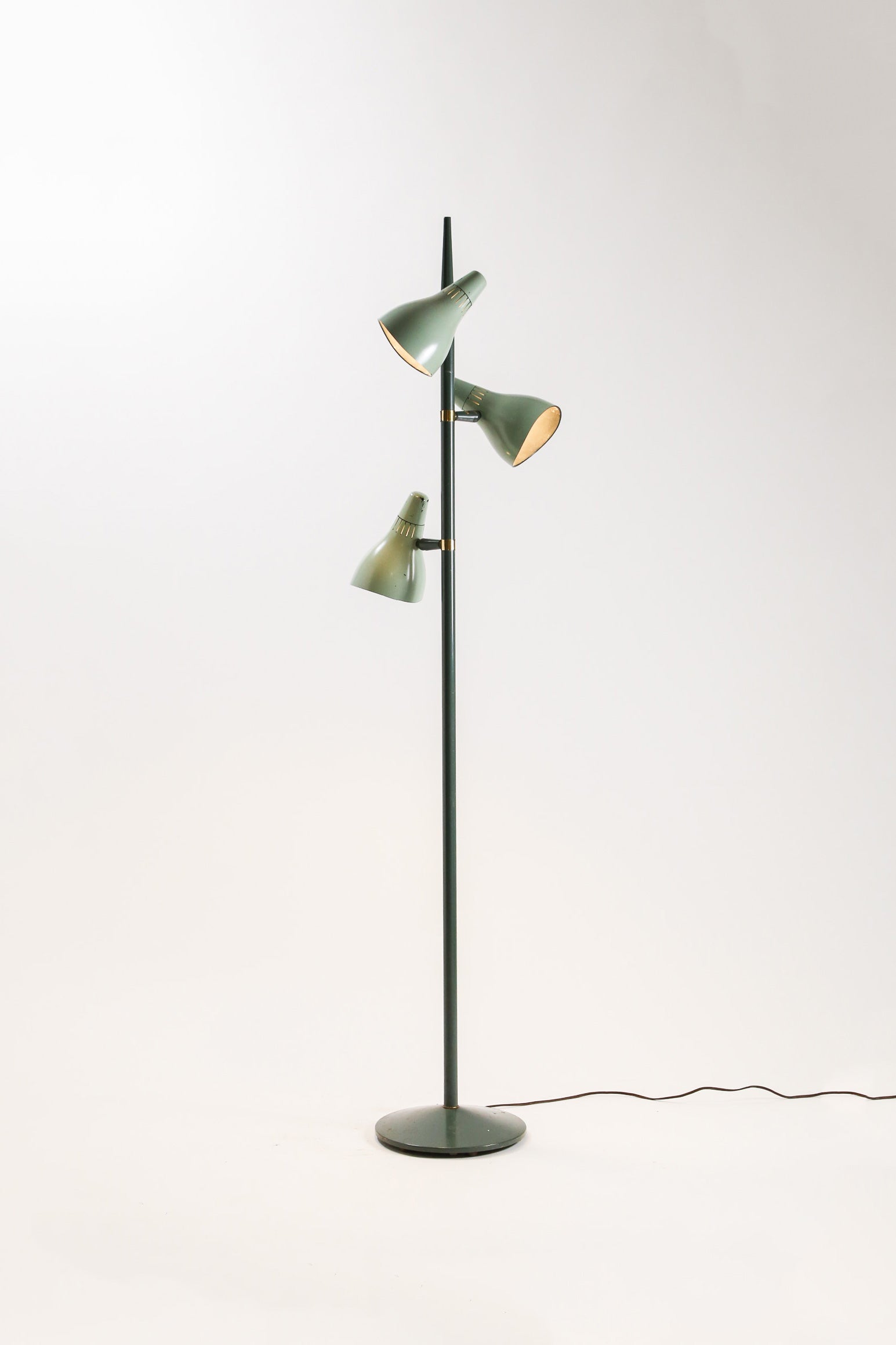 Green 3-Lamp Floor Light / グリーン 3灯フロアライト