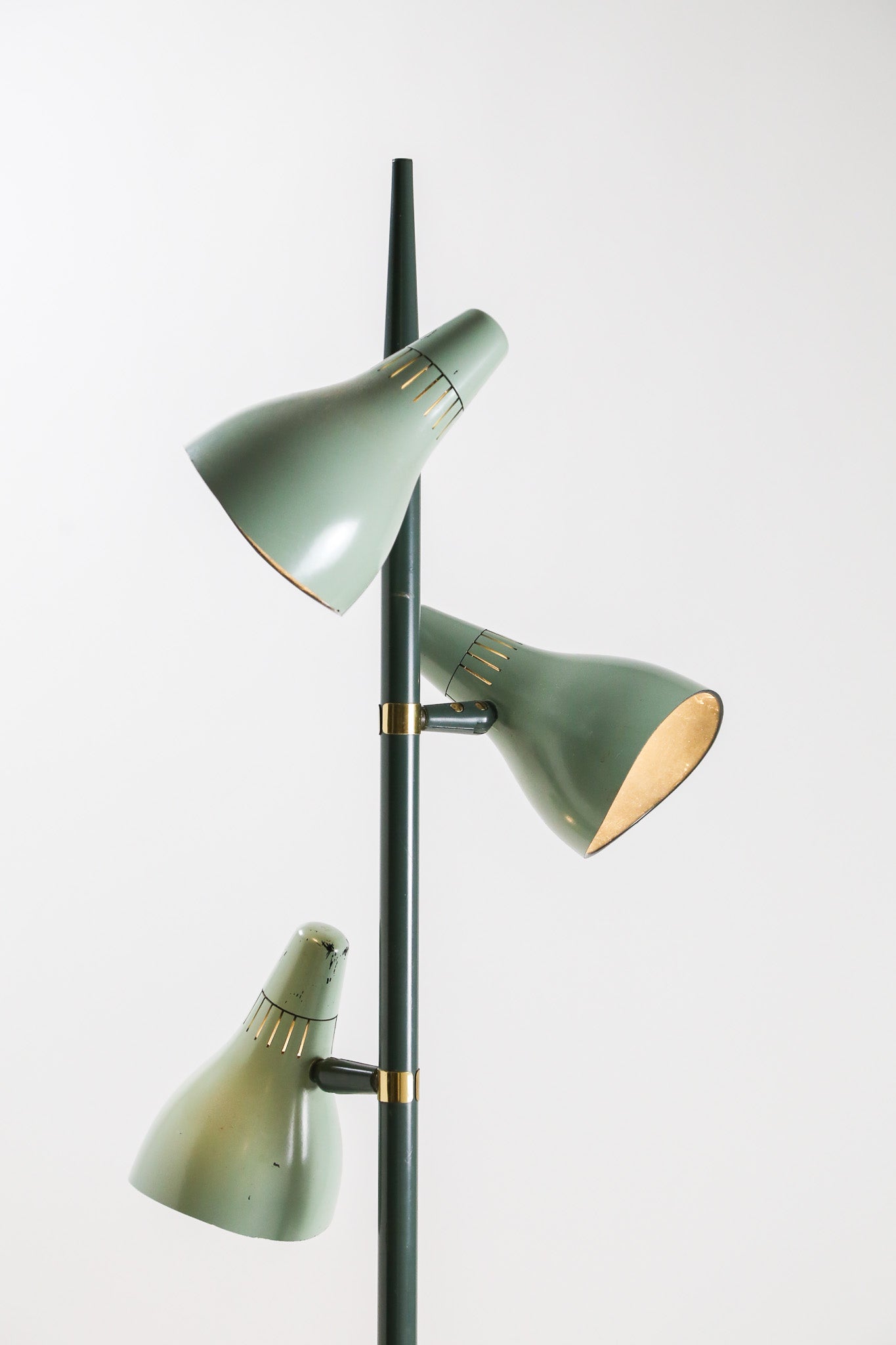 Green 3-Lamp Floor Light / グリーン 3灯フロアライト