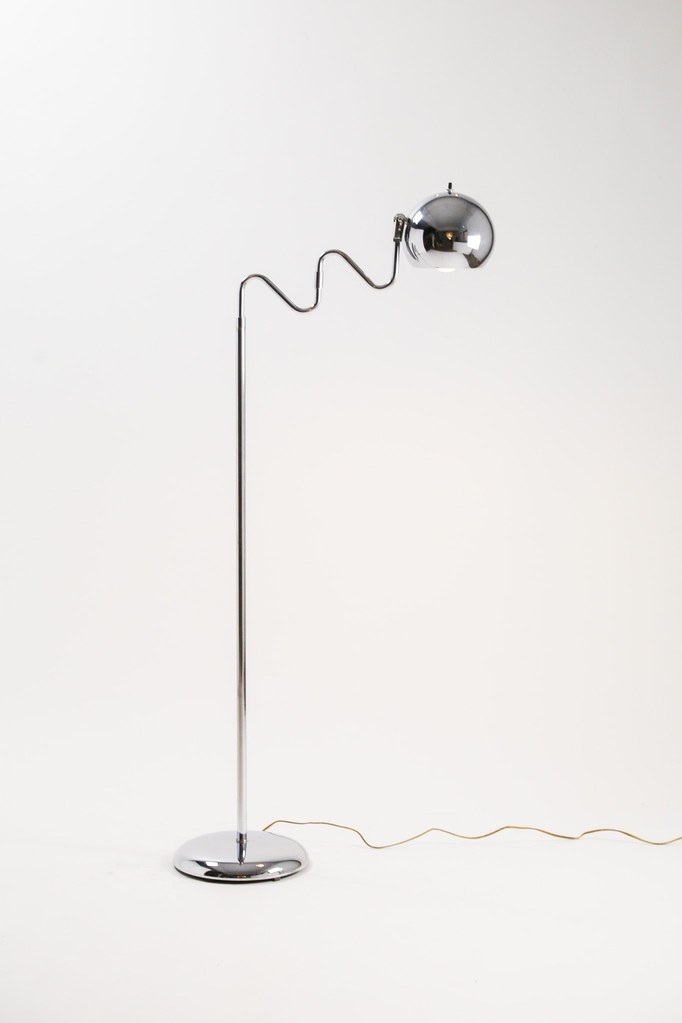 Chrome Wavy Arm Floor Light / クローム ウェイビー フロアライト