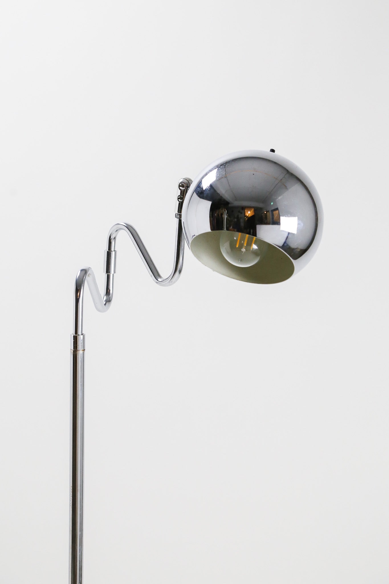 Chrome Wavy Arm Floor Light / クローム ウェイビー フロアライト