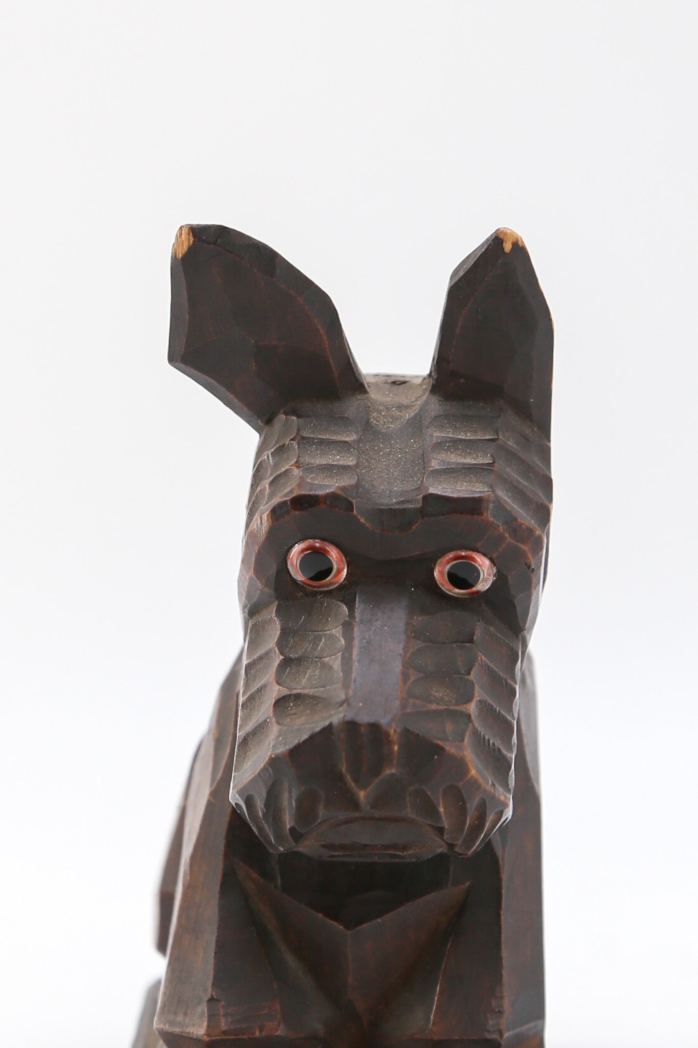 Wooden Terrier Sculpture / 木彫りのテリア像 – STORE IN FACTORY Online