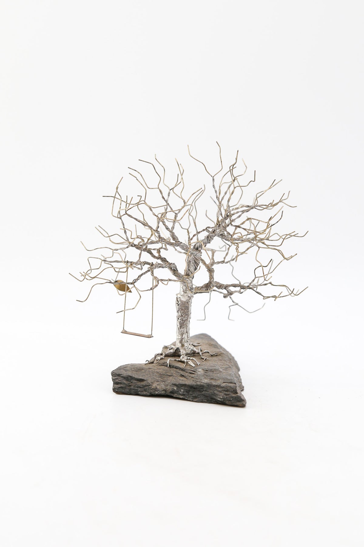 Wire Tree Sculpture with Swing / ワイヤーツリーとブランコのオブジェ