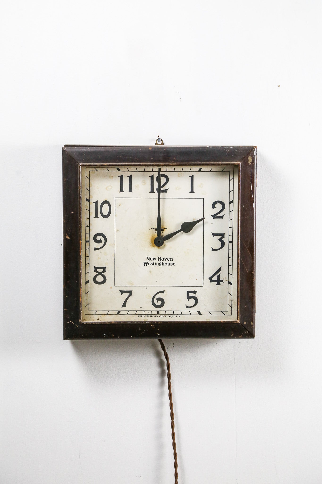 Vintage Square Wall Clock / ビンテージ 掛け時計