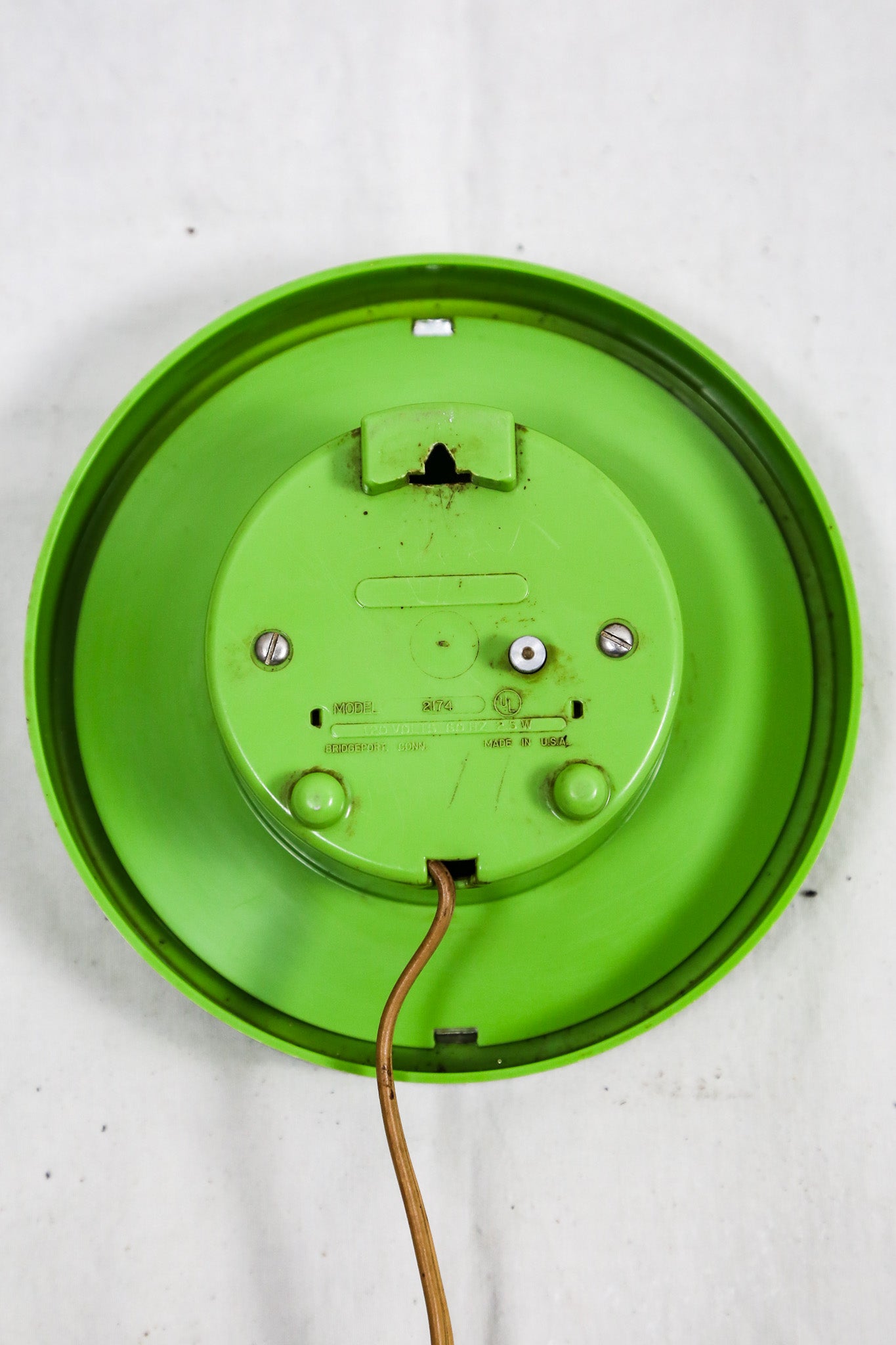 General Electric Green Wall Clock / GE 緑の壁掛け時計