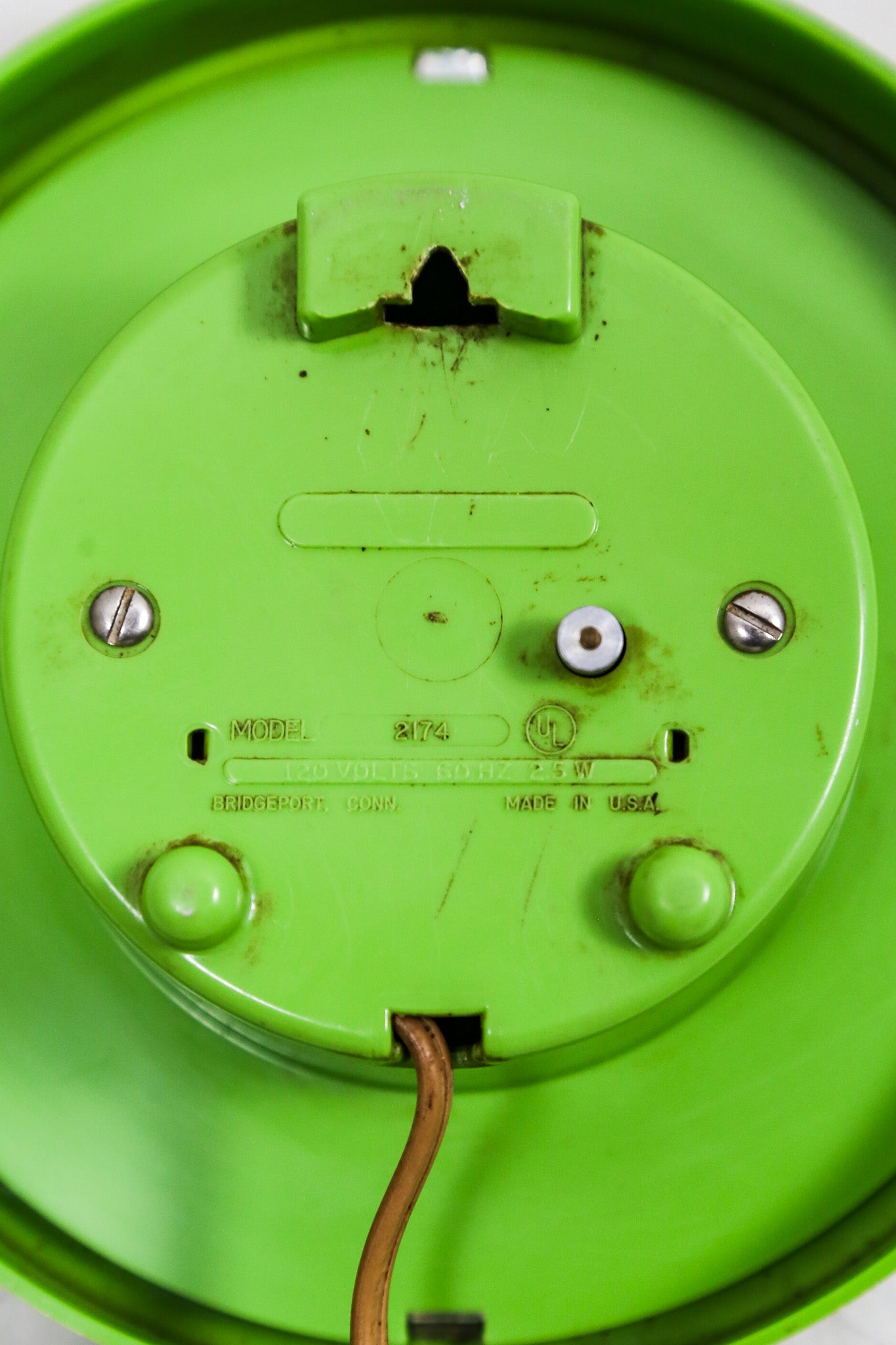 General Electric Green Wall Clock / GE 緑の壁掛け時計