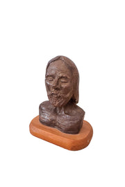 Wooden Christ Bust Object / 木製キリストの胸像