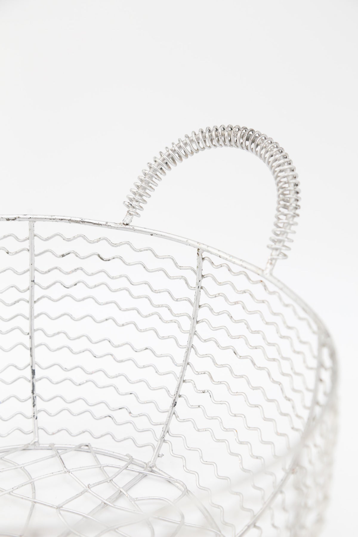 Wire Basket with Coil Handles / ワイヤーバスケット（コイルハンドル）