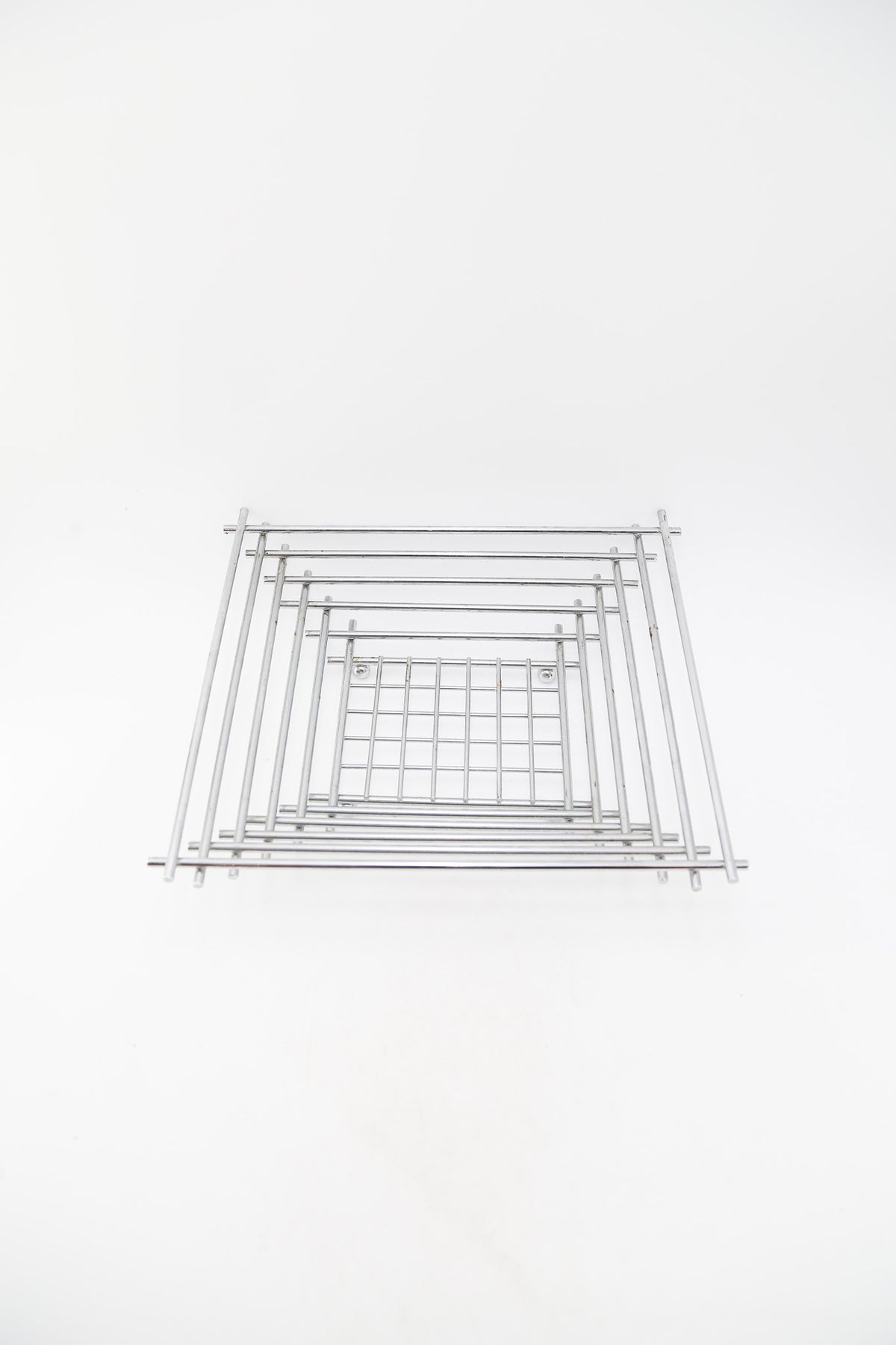 Chrome Wire Square Basket / クロームワイヤー スクエアバスケット