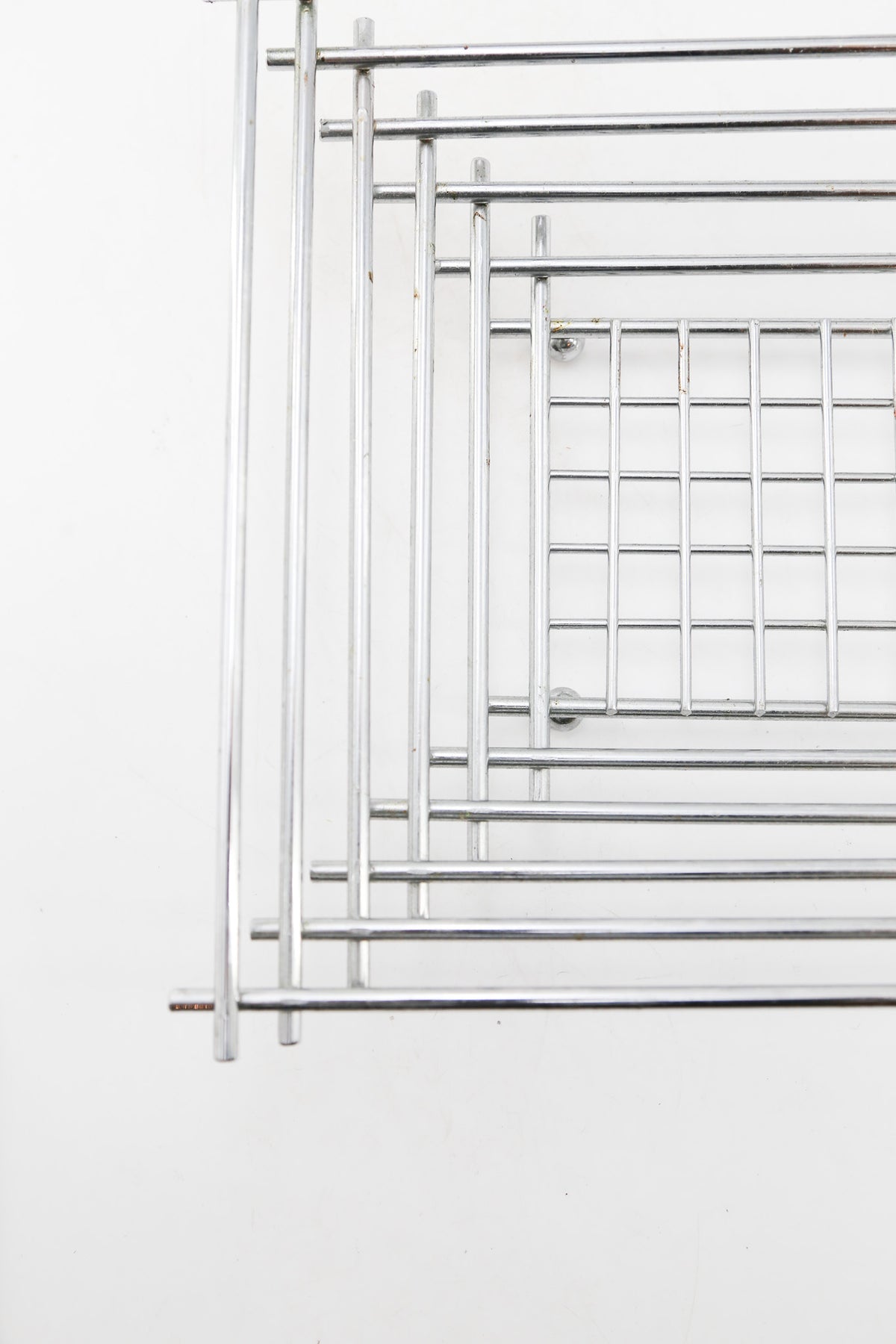 Chrome Wire Square Basket / クロームワイヤー スクエアバスケット