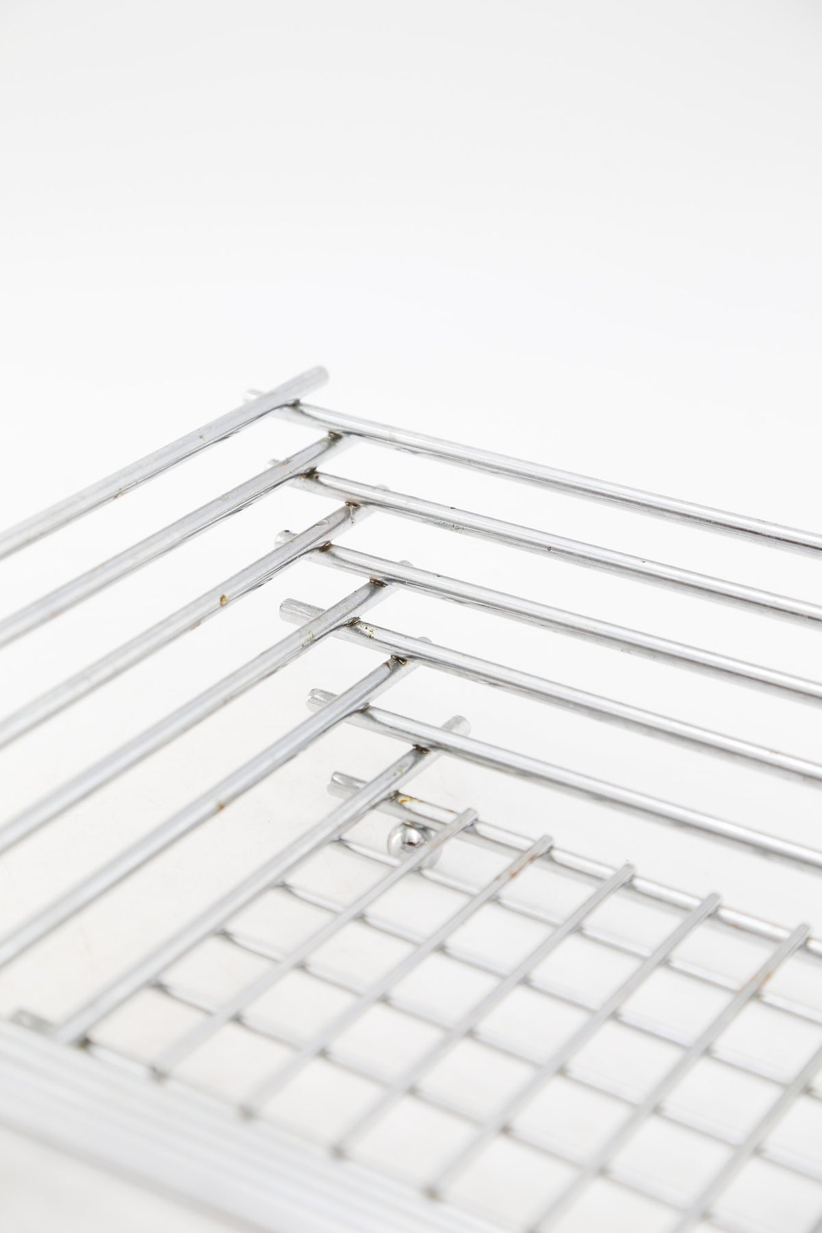 Chrome Wire Square Basket / クロームワイヤー スクエアバスケット