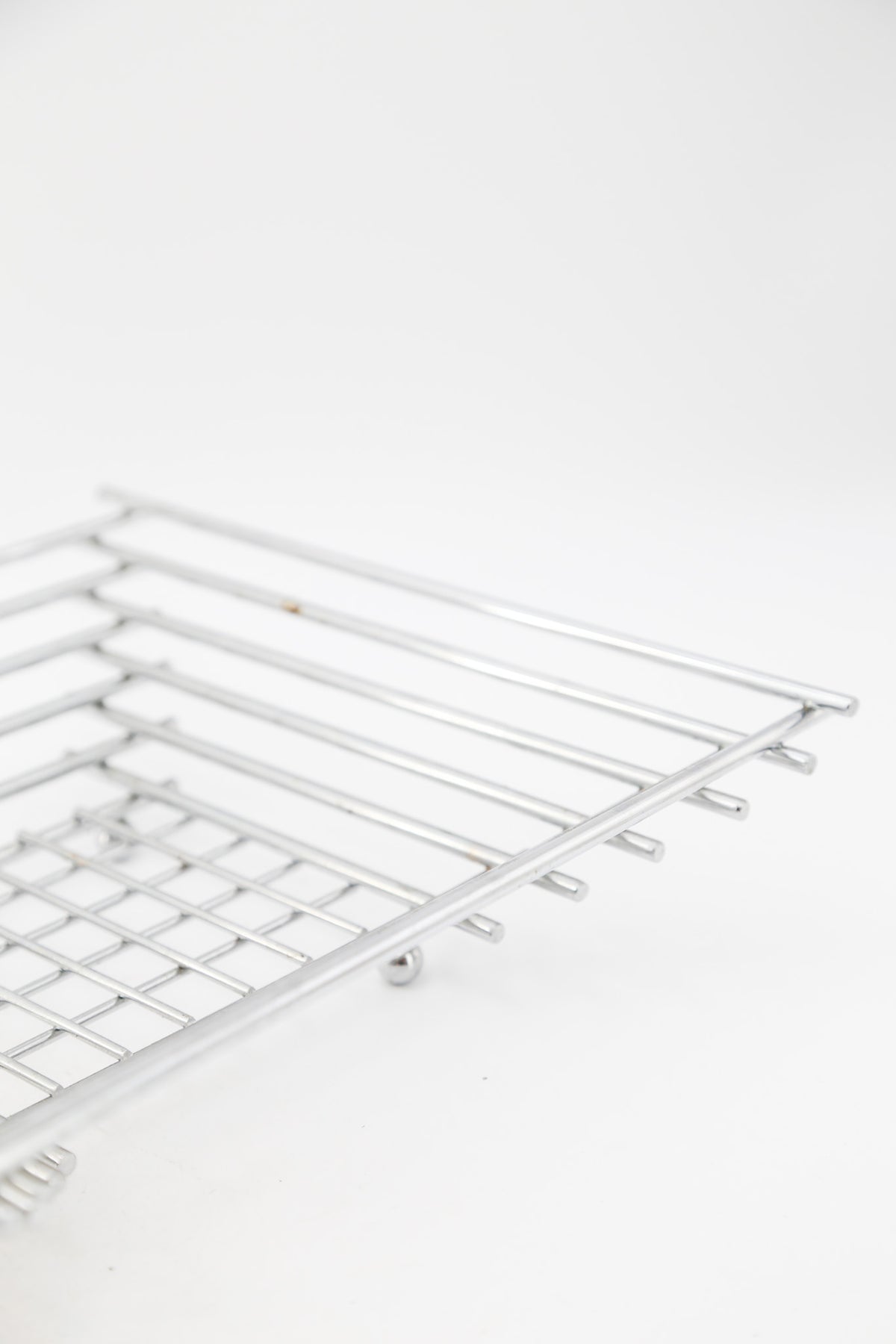Chrome Wire Square Basket / クロームワイヤー スクエアバスケット