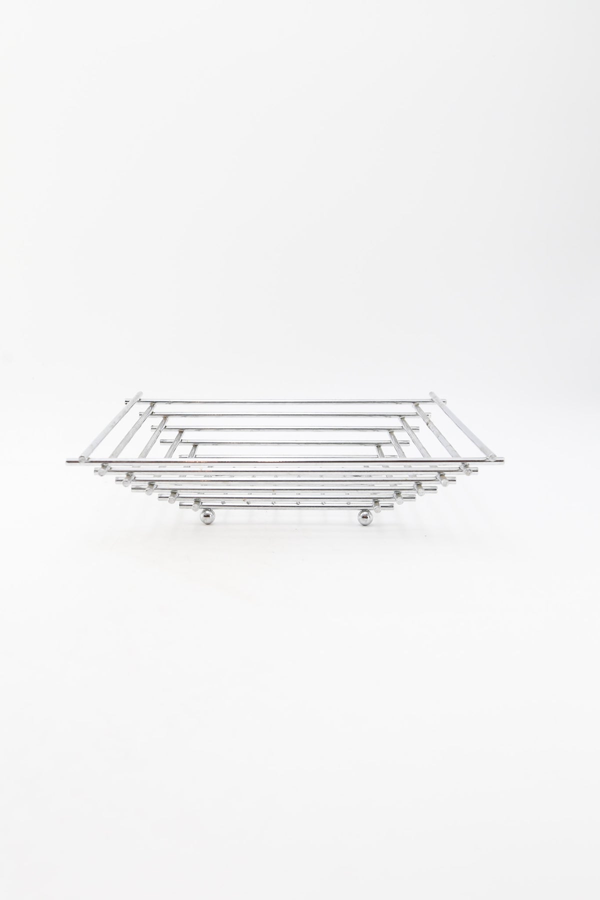 Chrome Wire Square Basket / クロームワイヤー スクエアバスケット