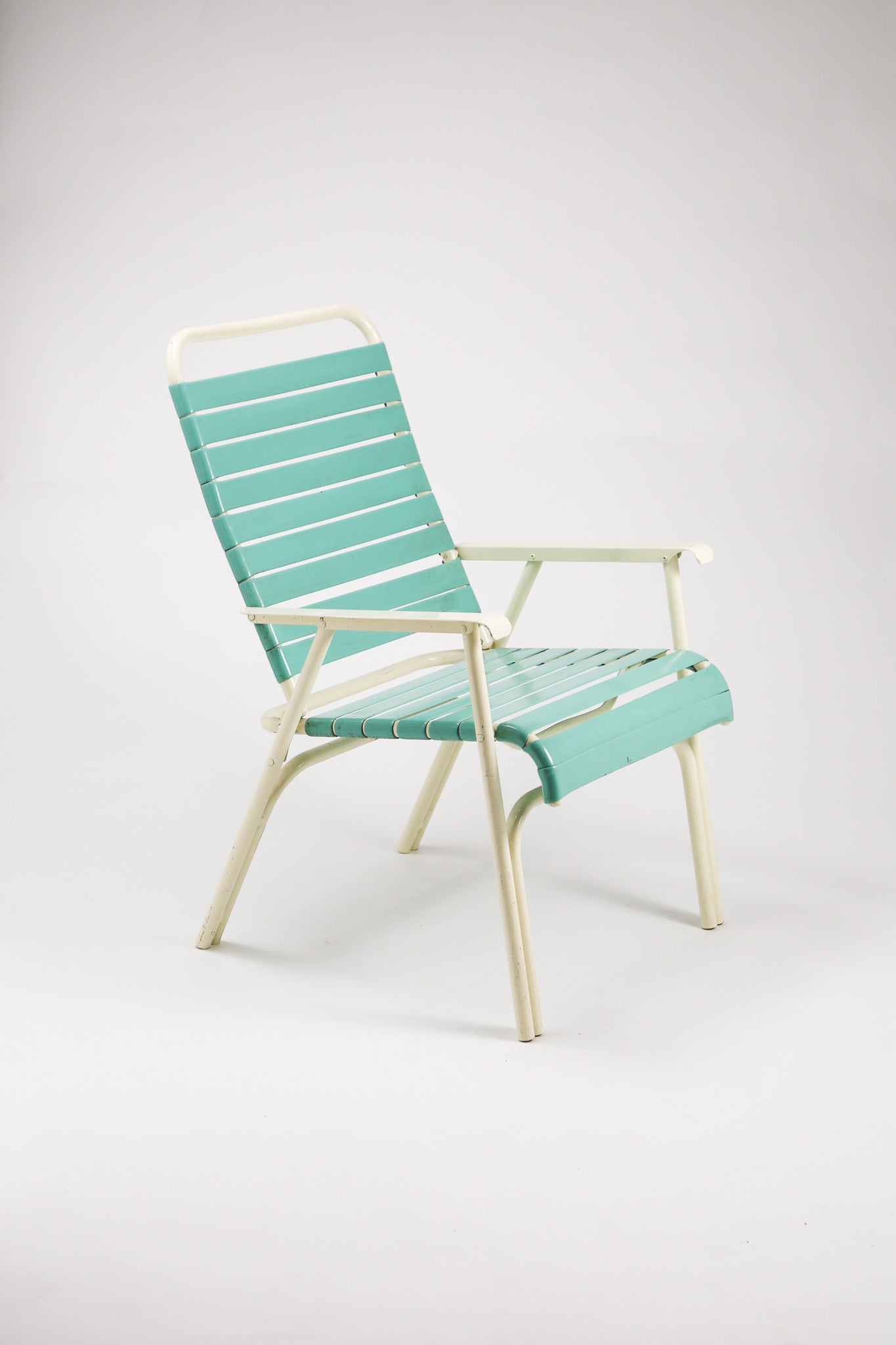 Vintage Folding Vinyl Strap Chaise Chair by TELESCOPE Co./ ヴィンテージ フォールディング アームチェア