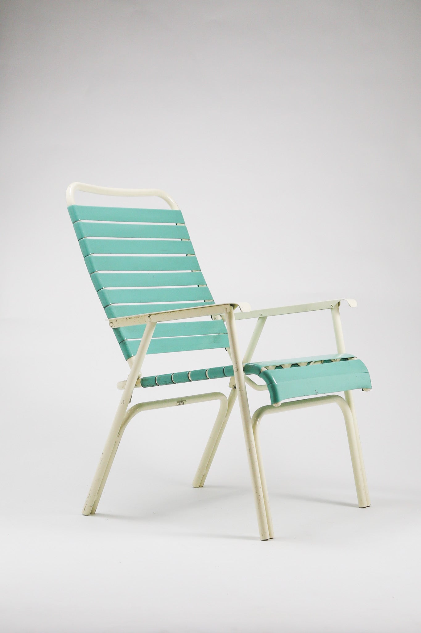 Vintage Folding Vinyl Strap Chaise Chair by TELESCOPE Co./ ヴィンテージ フォールディング アームチェア